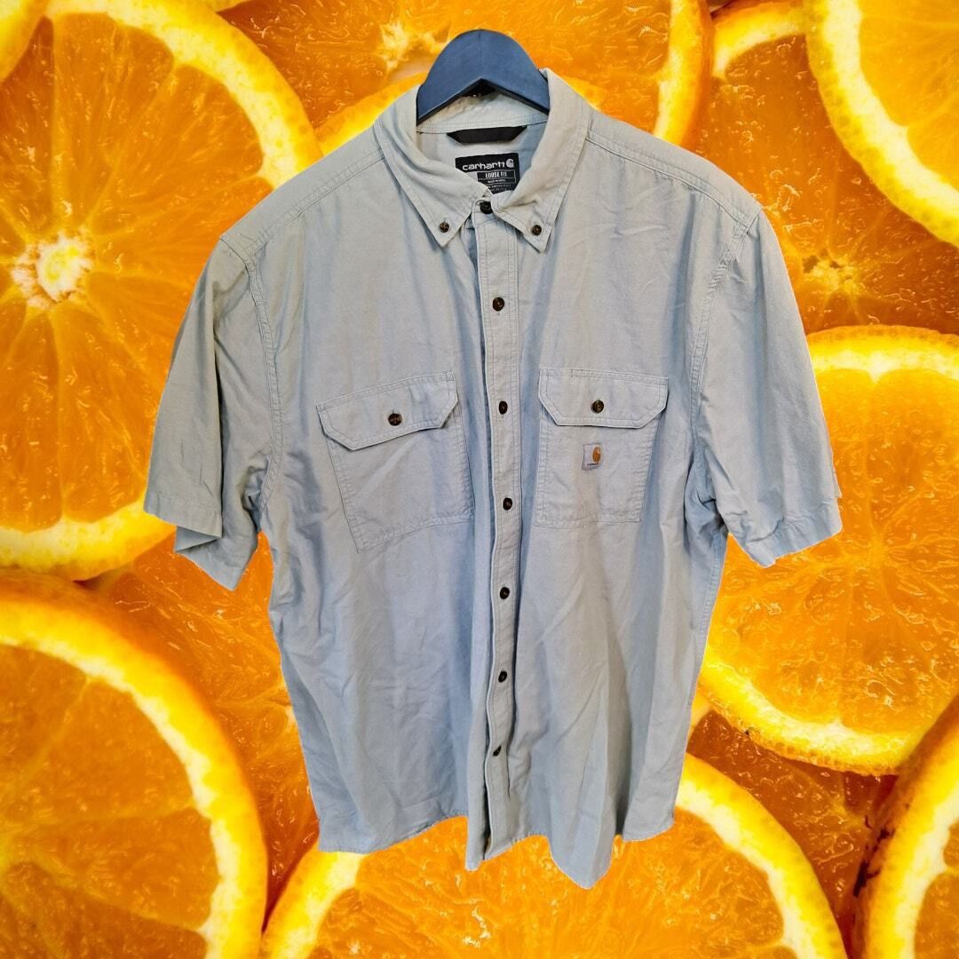 Carhartt Carhartt Loose Fit 2 Pocket Short Sleeve Tan Button Up Size Size US XL / EU 56 / 4 - 2 Thumbnail