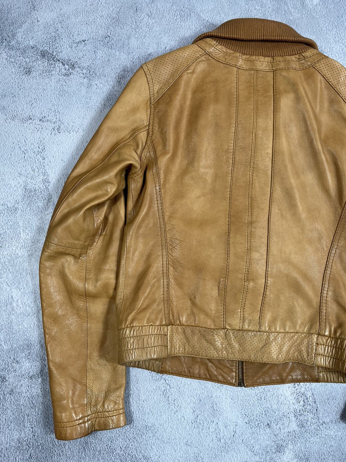 Leather Vintage Y2K Japanese Aviator Leather Jacket Bomber M Size M / US 6-8 / IT 42-44 - 7 Thumbnail