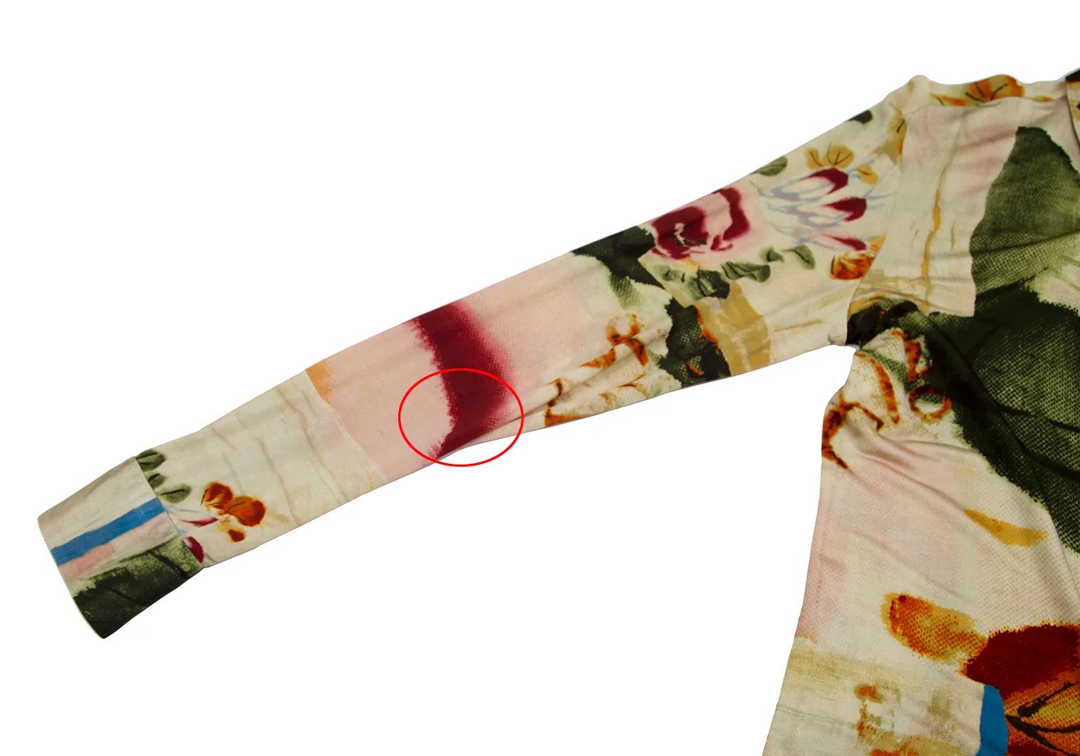 Jean Paul Gaultier Abstract Print Rayon Shirt in Multi Color, Size 46 Size US S / EU 44-46 / 1 - 6 Thumbnail