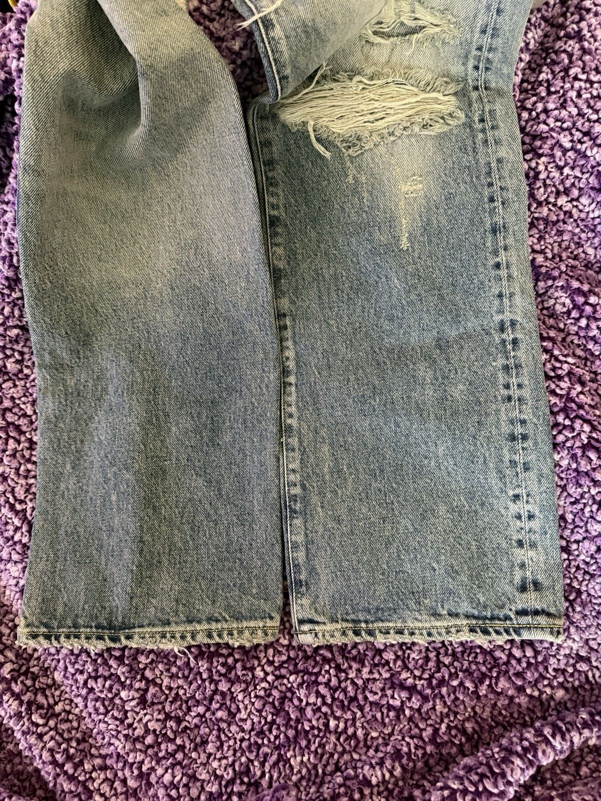 Kenzo × Levi's 501 1933 Distressed Jeans Stone BI Dirty Blue Denim Size 26 Size US 26 / EU 42 - 10 Thumbnail