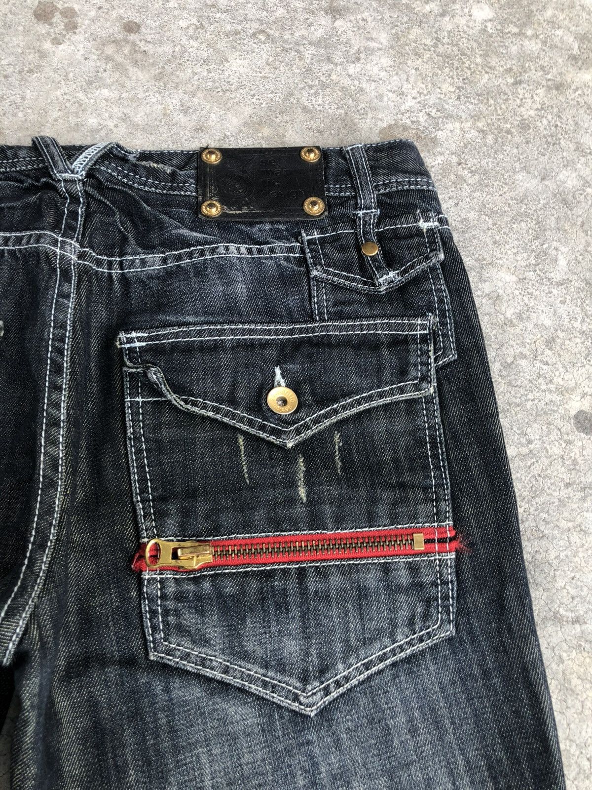 If Six Was Nine Semantic Design Flared Jeans Distressed Jeans Size US 32 / EU 48 - 18 Thumbnail