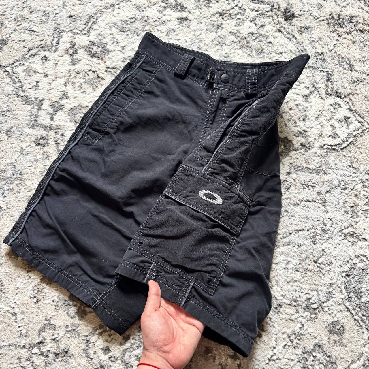 Oakley Rare Oakley Software 00s Multipocket Grey Nylon Shorts Size US 32 / EU 48 - 3 Thumbnail