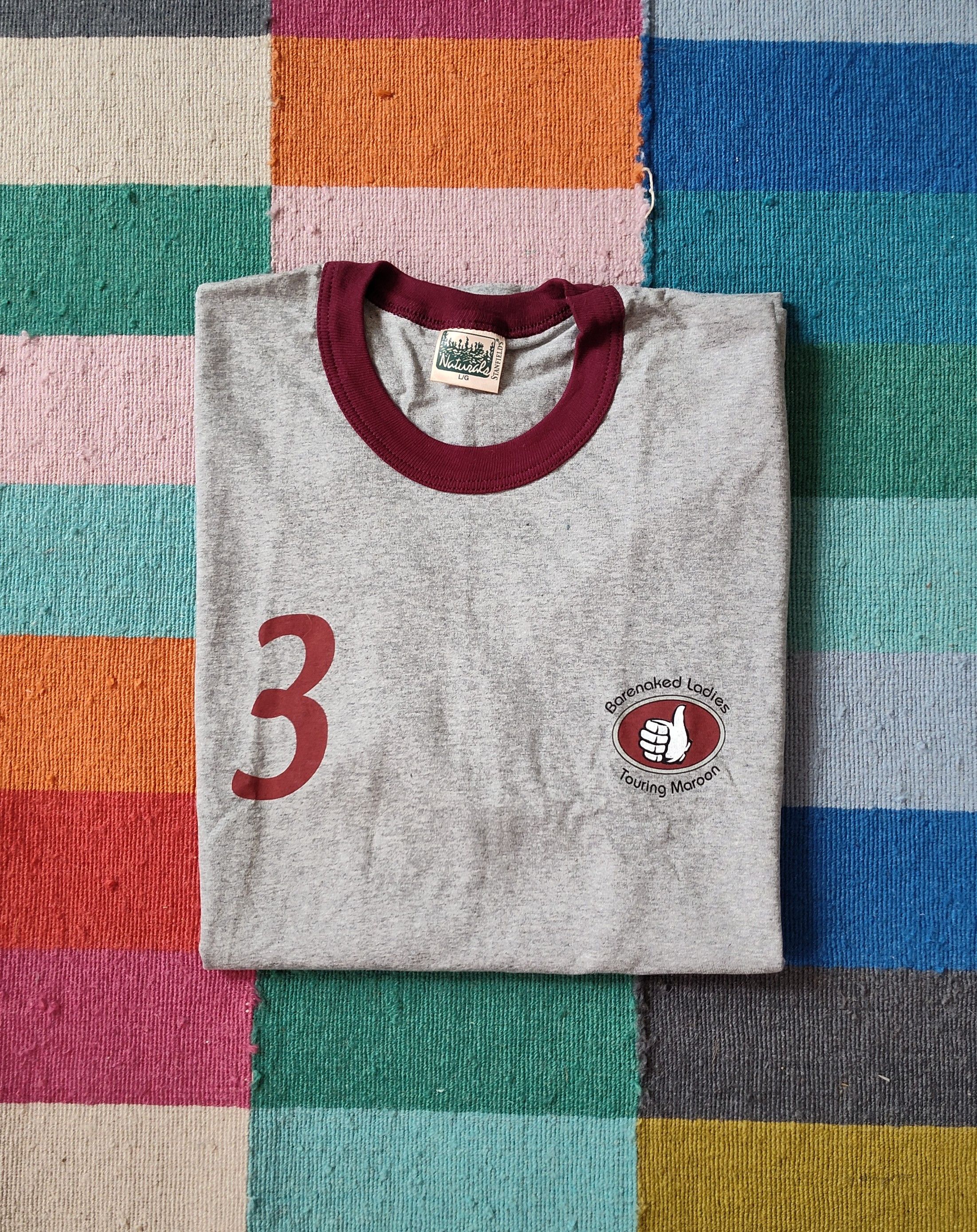 Band Tees × Vintage BNL Touring Maroon Tee Size US L / EU 52-54 / 3 - 1 Thumbnail