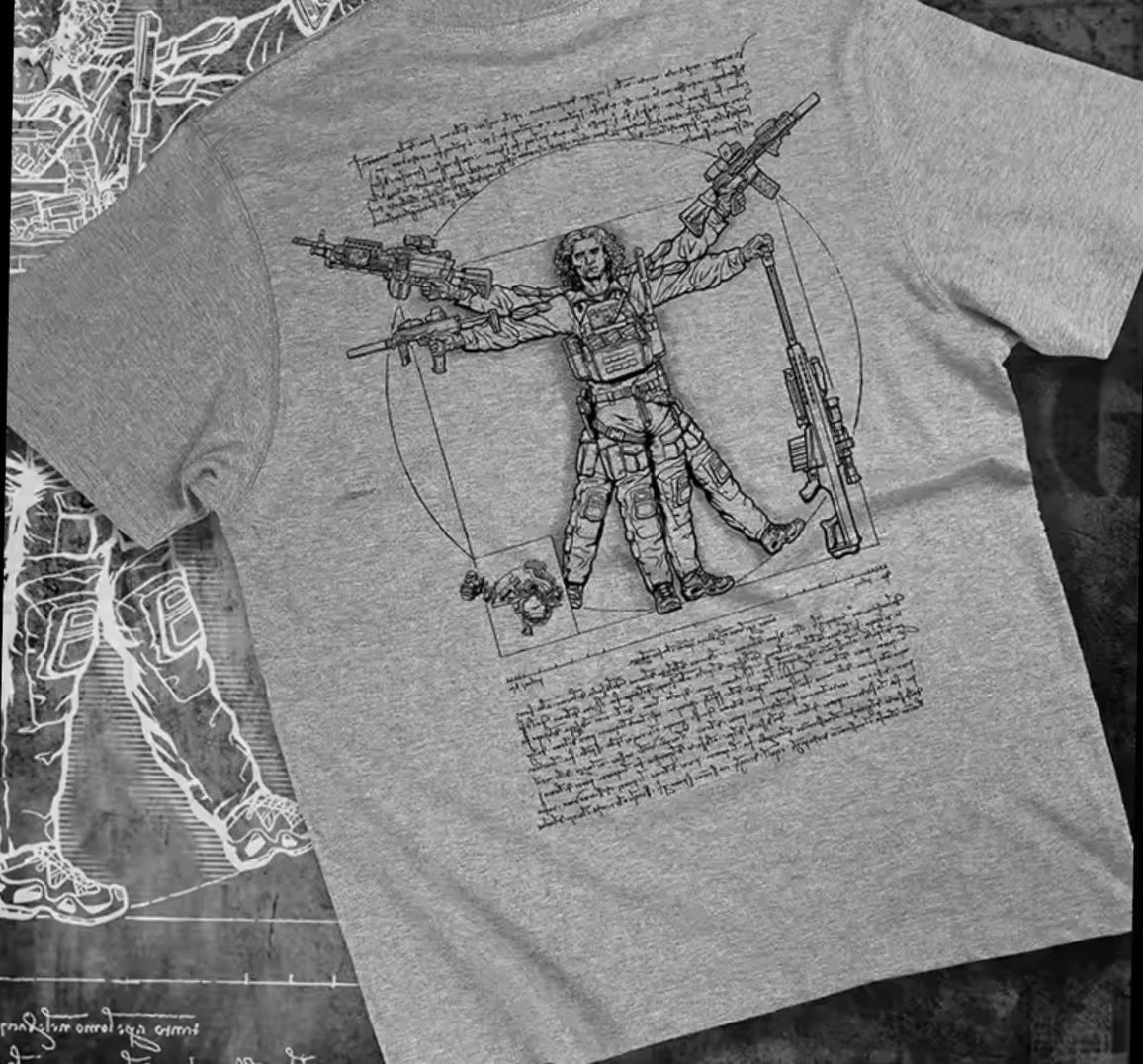 Other High Quality Da Vinci Vitruvius Man Fitness Cotton T-Shirt Size US S / EU 44-46 / 1 - 1 Thumbnail