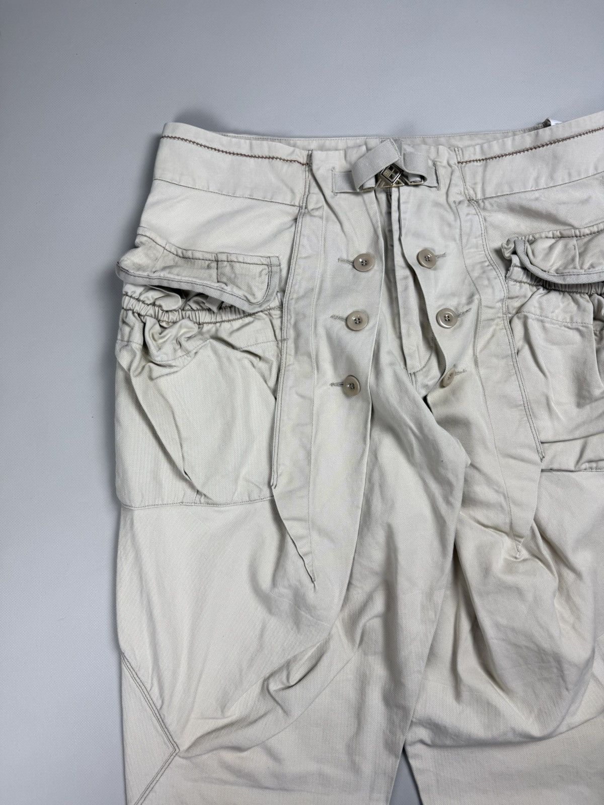Marithe + Francois Girbaud × Vintage Girbaud Vintage Avant-Garde Cargo Pockets Baggy Chino Pants Size US 32 / EU 48 - 6 Thumbnail