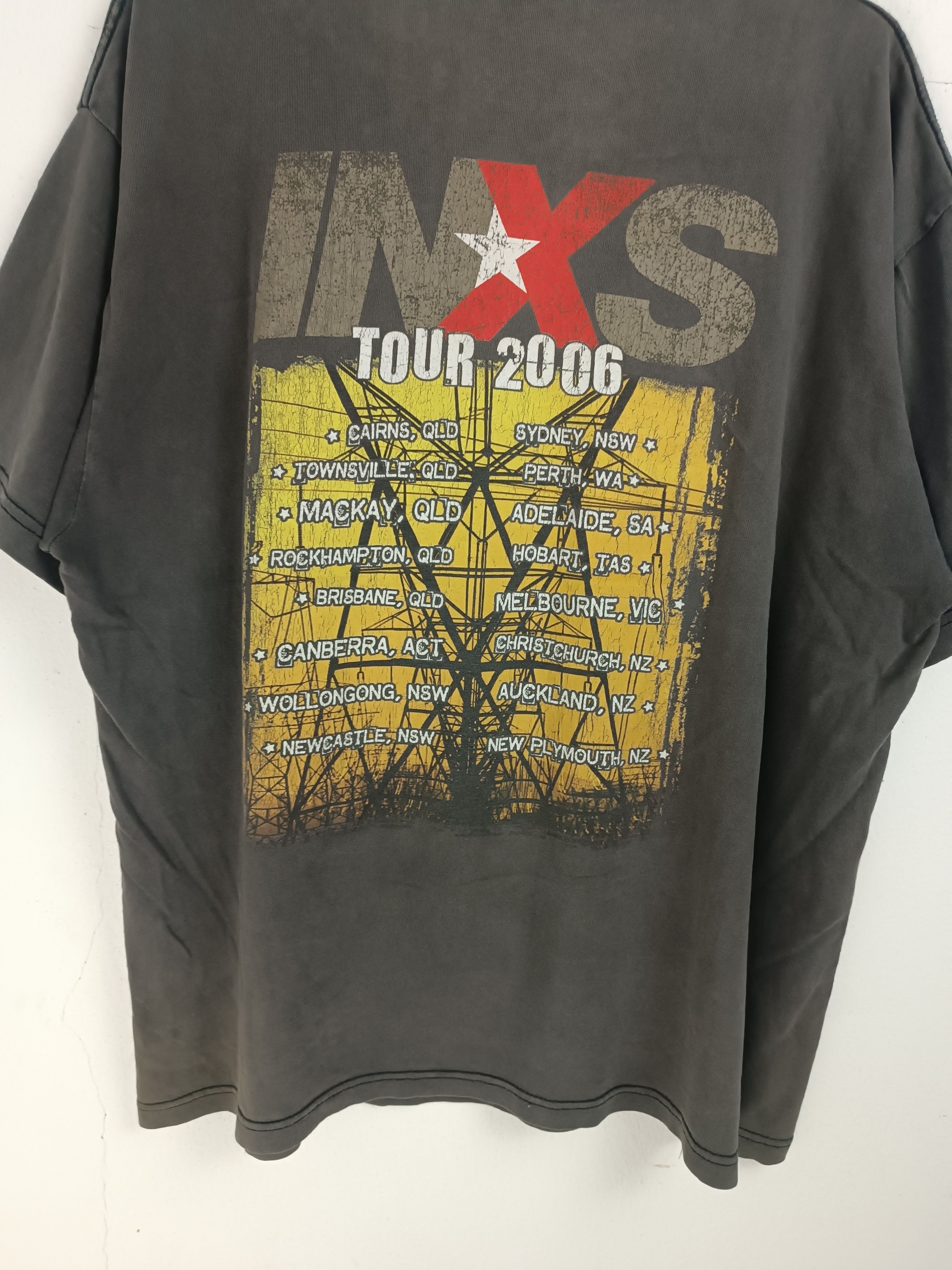 Band Tees THRASHED FADED VINTAGE 2006 INXS TOUR depeche joy Size US XL / EU 56 / 4 - 13 Thumbnail