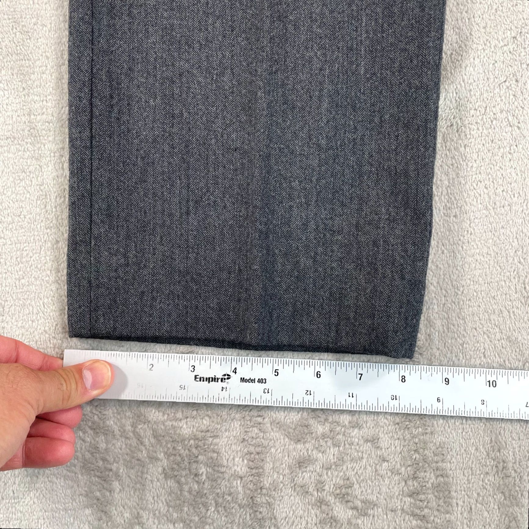 Banana Republic Banana Republic Tailored Slim Fit Trouser Pants Men 34x34 Grey 100% Wool CEO Pants Size US 34 / EU 50 - 7 Thumbnail