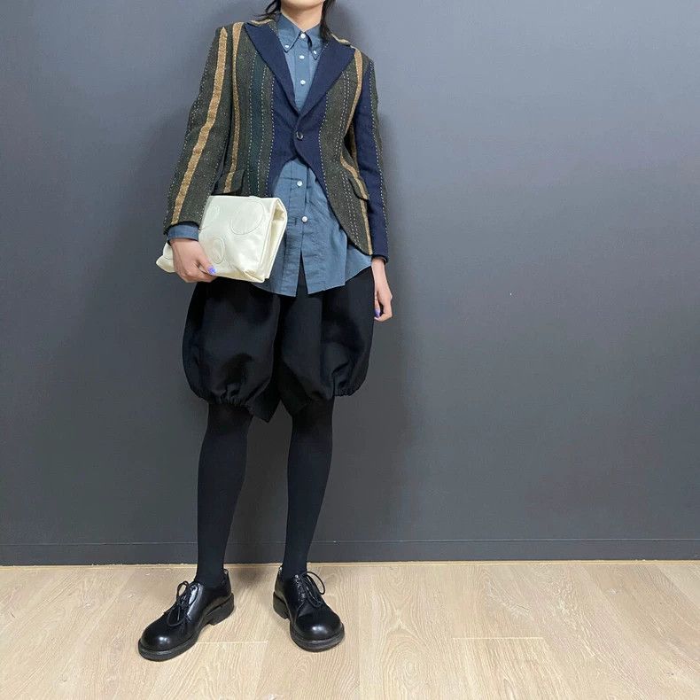 Yohji Yamamoto Yohji YamamotoPatchwork barbed wool coat Patchwork barbed w Size US S / EU 44-46 / 1 - 7 Thumbnail