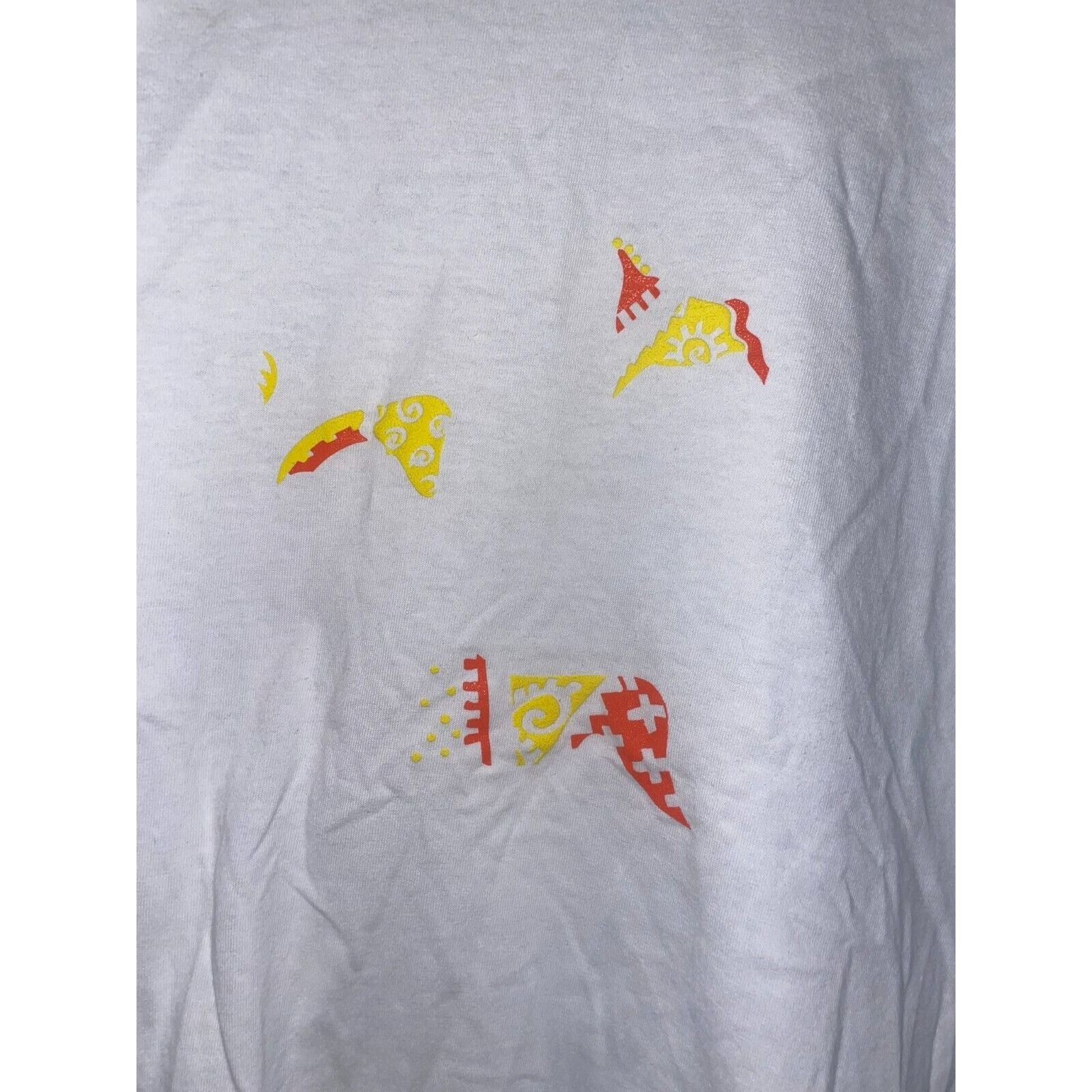 Jerzees Vintage Horse Shirt Misprint White Tee Medium 90s Test Print Size US M / EU 48-50 / 2 - 4 Thumbnail