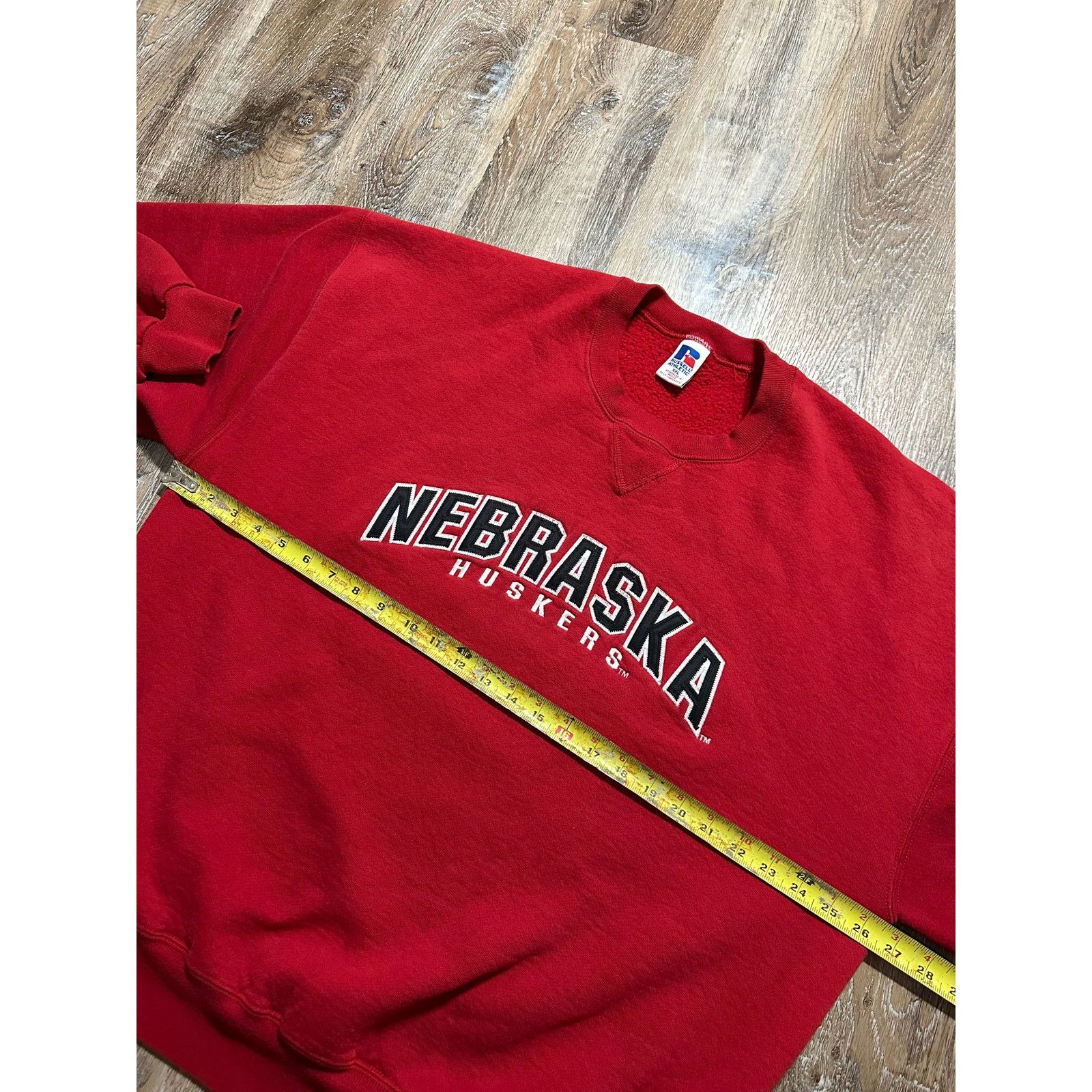 Russell Athletic × Vintage VTG Nebraska Huskers Embroidered Russell Athletic Sweatshirt Size US XXL / EU 58 / 5 - 5 Thumbnail