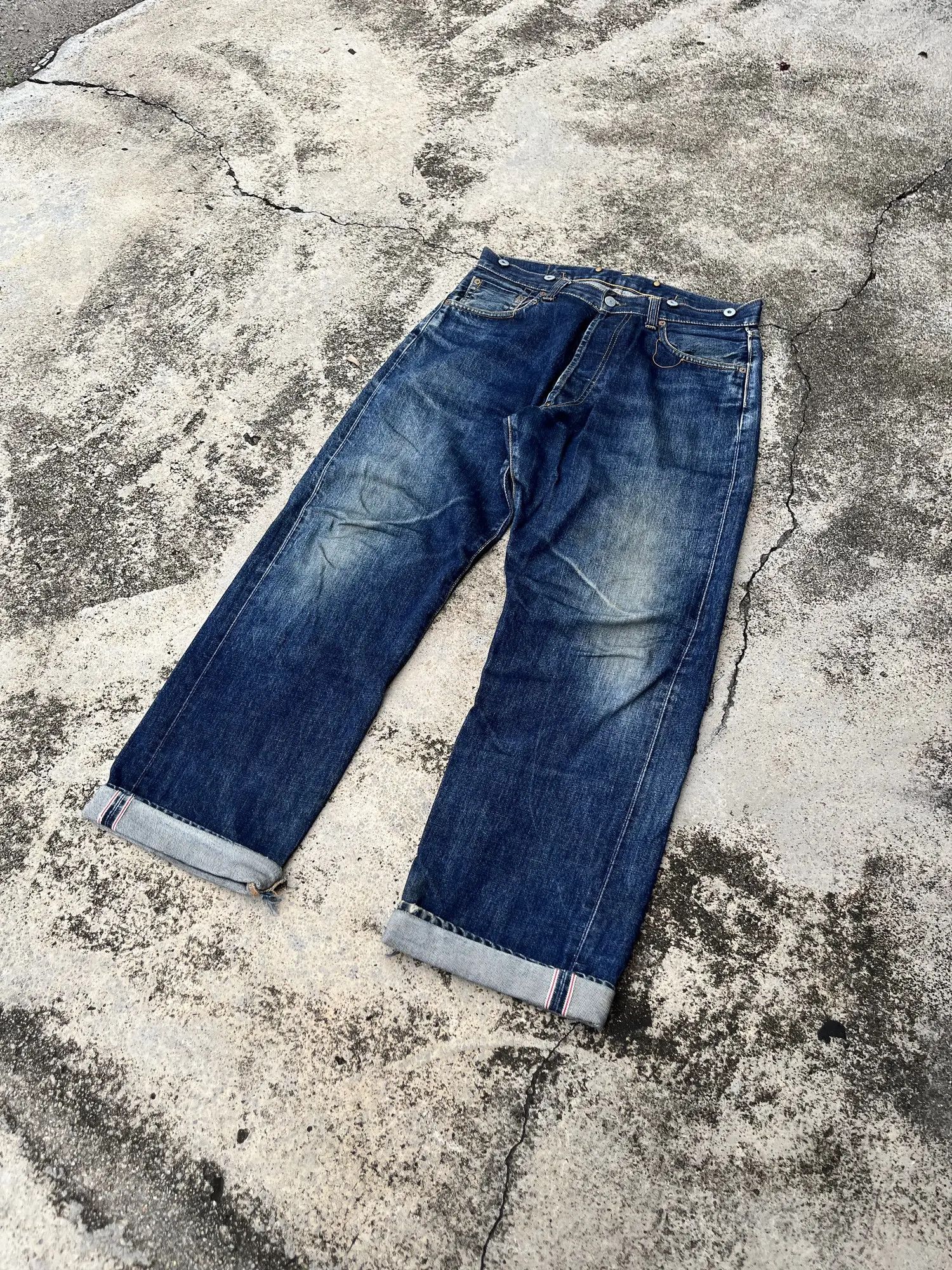 Evisu Evisu Dowluck Wide Leg Denim Size US 34 / EU 50 - 4 Thumbnail