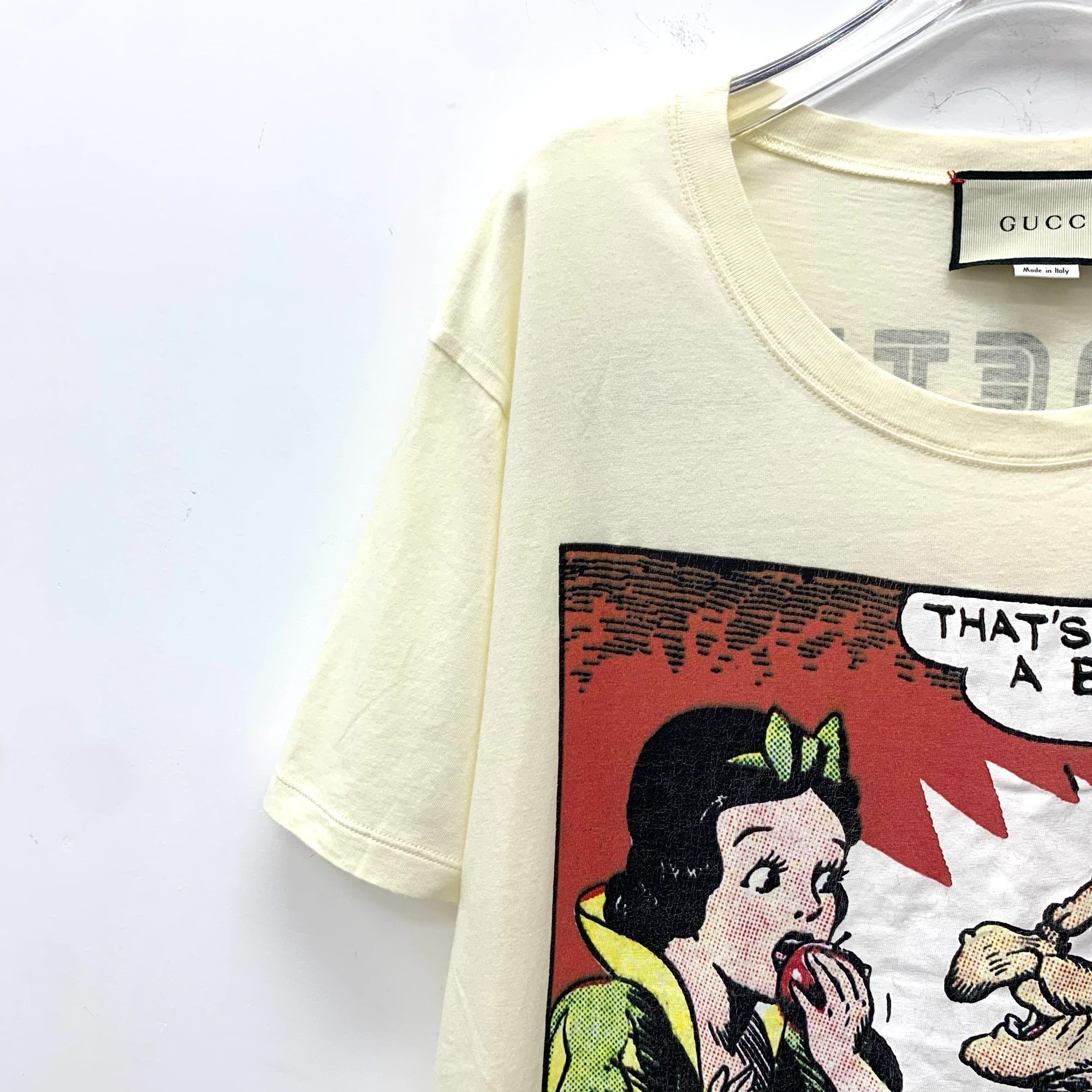 Gucci Gucci X Disney Beige Snow White & Witch Print T-Shirt S Roun Size S / US 4 / IT 40 - 7 Thumbnail