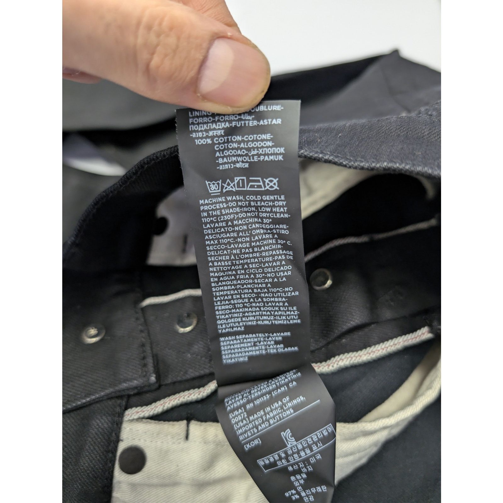 Tom Ford o1rshd1 Slim Denim Jeans in Black Size US 28 / EU 44 - 18 Thumbnail