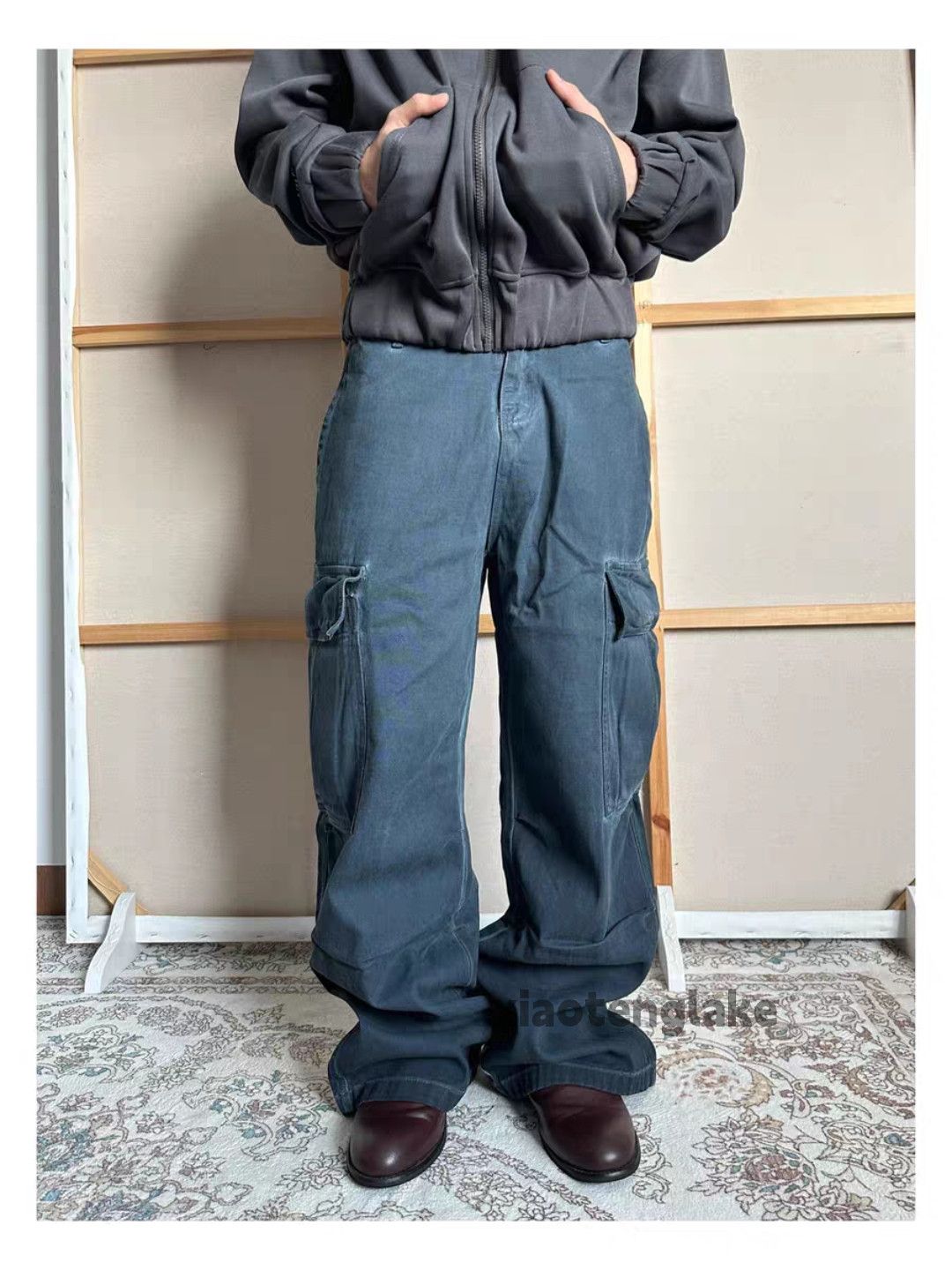 Vintage ltx vintage wide Leg loose baggy hiphop cargo pants Size US 32 / EU 48 - 1 Thumbnail
