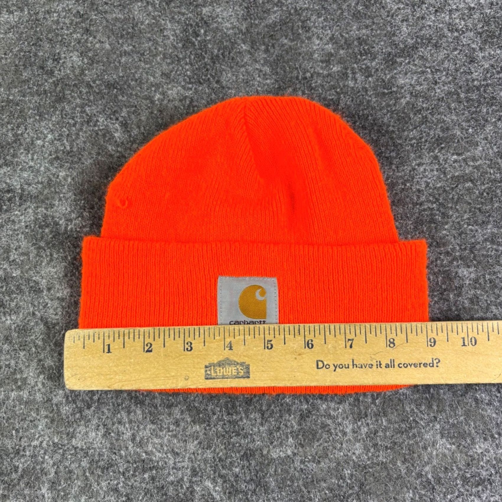 Carhartt Carhartt Beanie A18 Acrylic Knit Blaze Orange Neon Safety OS Mens Unisex Adults Knit Hat Cap Winter Fall Solid Stretch Size 44L - 5 Thumbnail