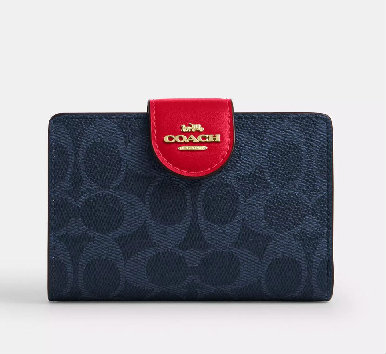 Coach Medium Corner Zip Wallet In Signature Canvas CW786 Size ONE SIZE - 5 Thumbnail