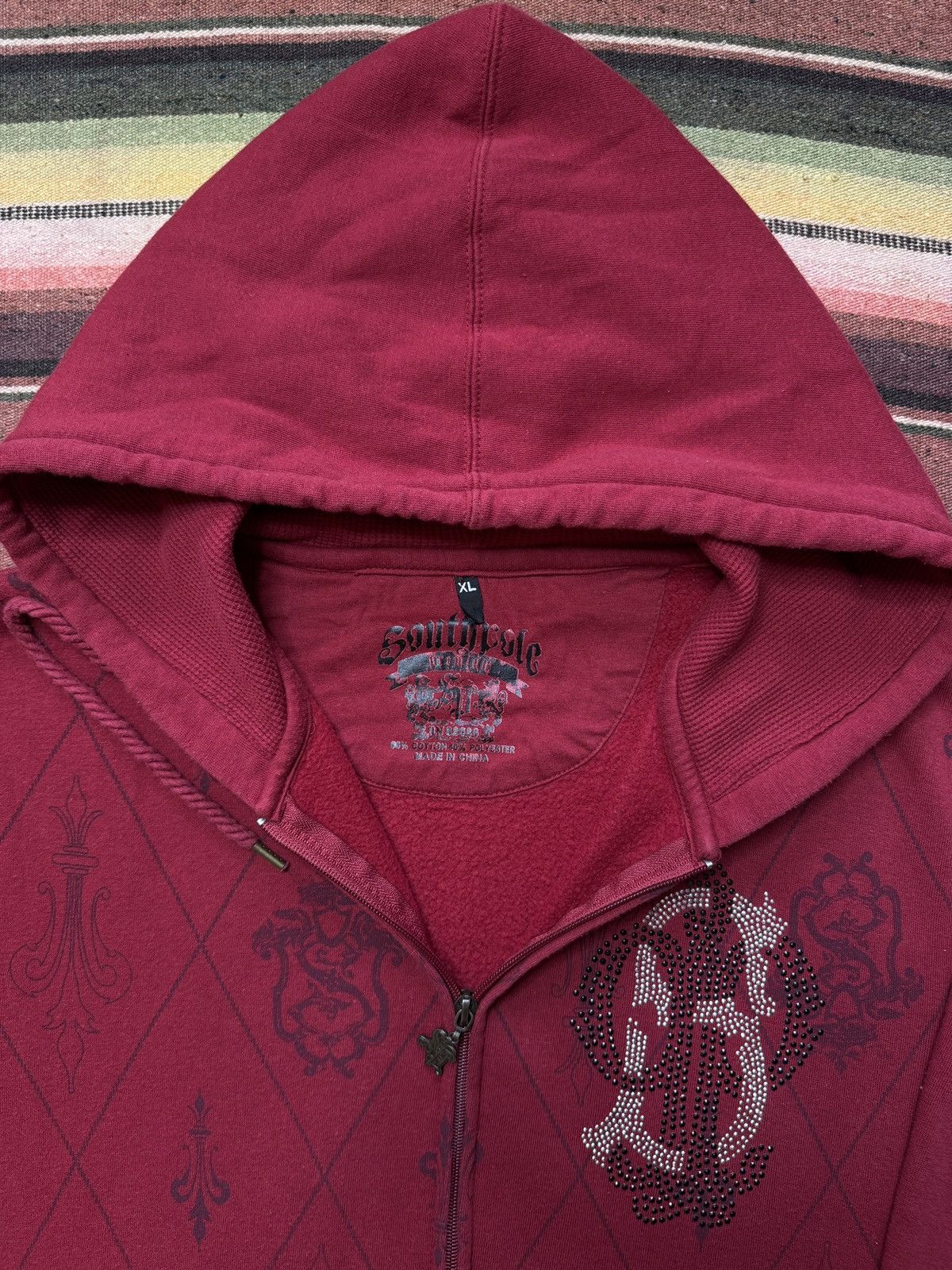 Southpole Y2K South Pole Thermal Zip Up Hoodie Size US XL / EU 56 / 4 - 3 Thumbnail