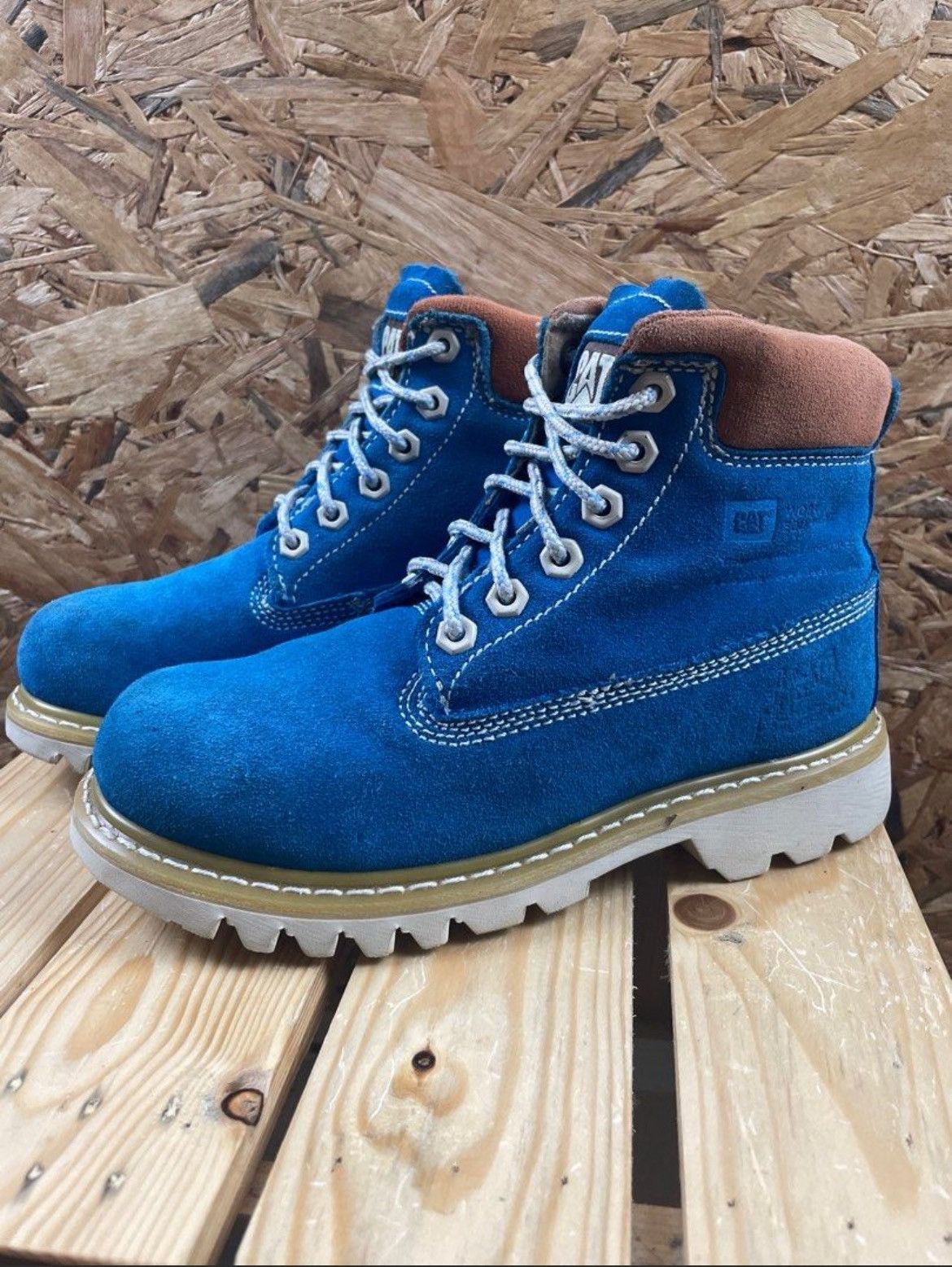 Caterpillar Caterpillar Suede Boots Women Blue Size US 6 / IT 36 - 1 Thumbnail