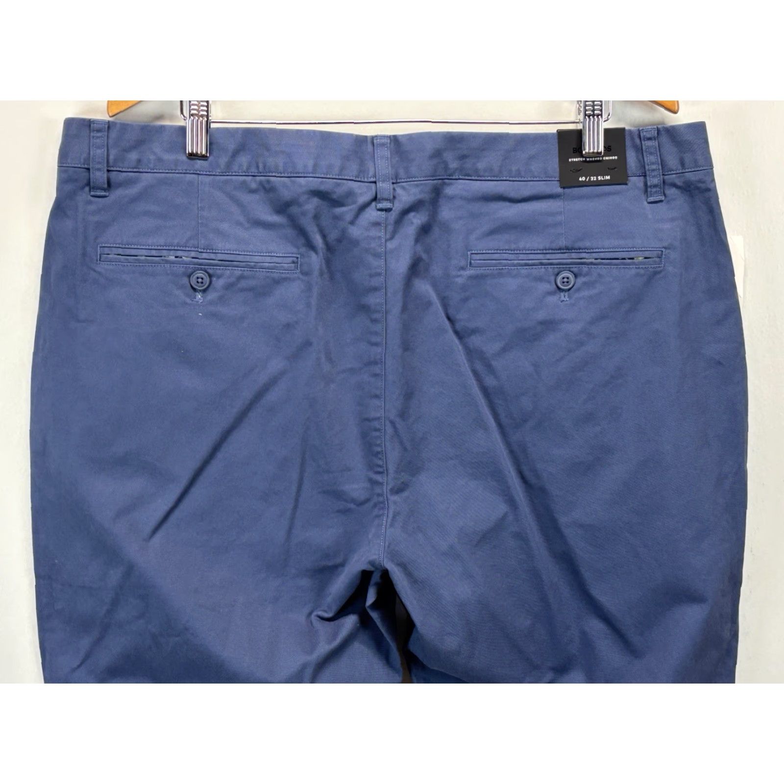 Bonobos Bonobos Men's Slim Fit Stretch Washed Chino Pants Size 40x32 Blue Casual Business Travel Size US 40 / EU 56 - 4 Thumbnail