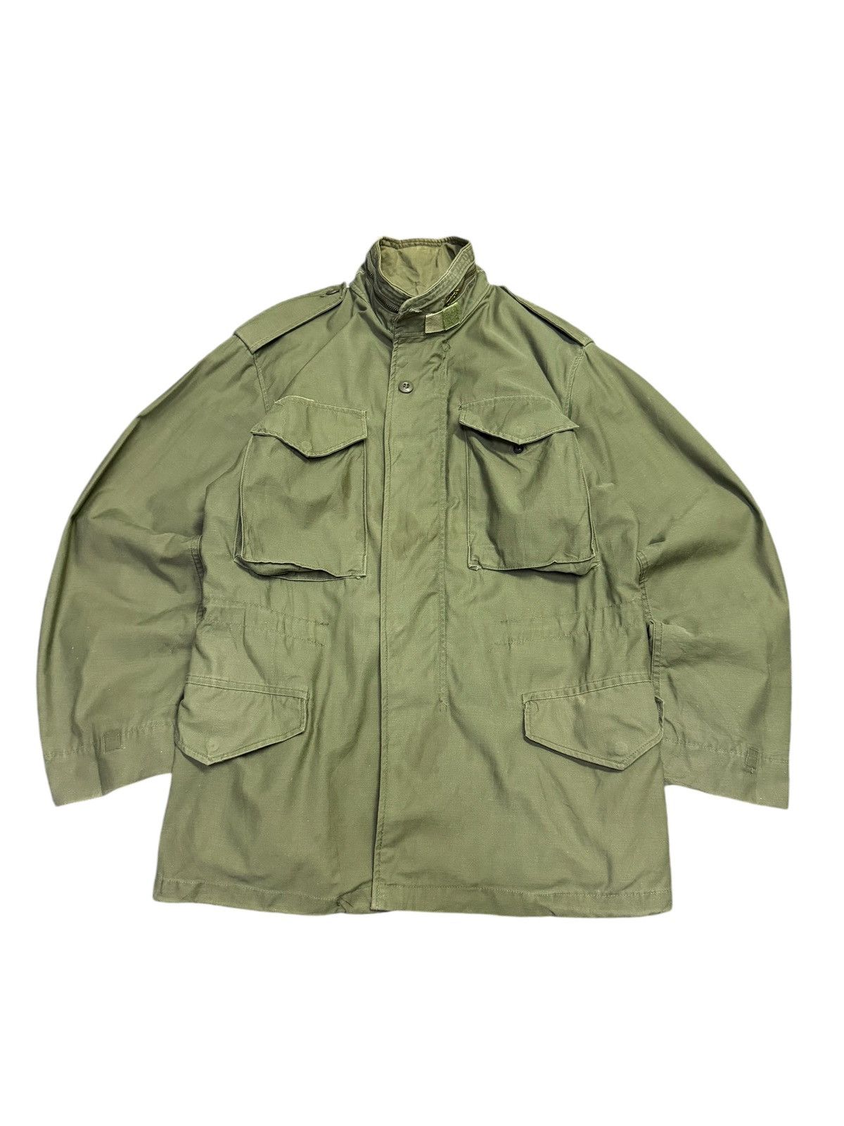 Vintage True Vintage 70s M-65 Field Jacket Olive Green Size US S / EU 44-46 / 1 - 1 Thumbnail