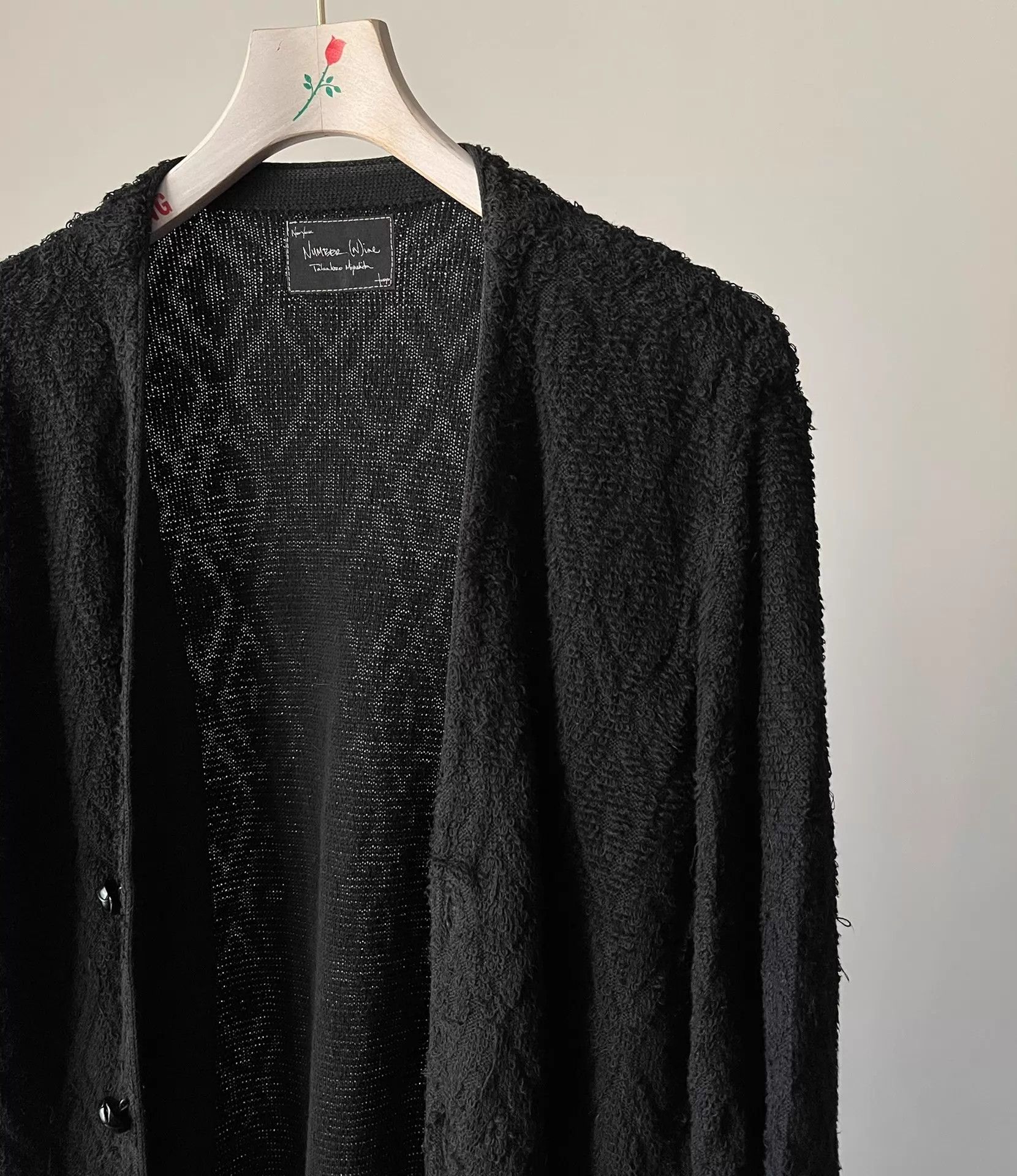 Number (N)ine Number (N)ine 04AW Long Knit Cardigan Black Size US M / EU 48-50 / 2 - 3 Thumbnail