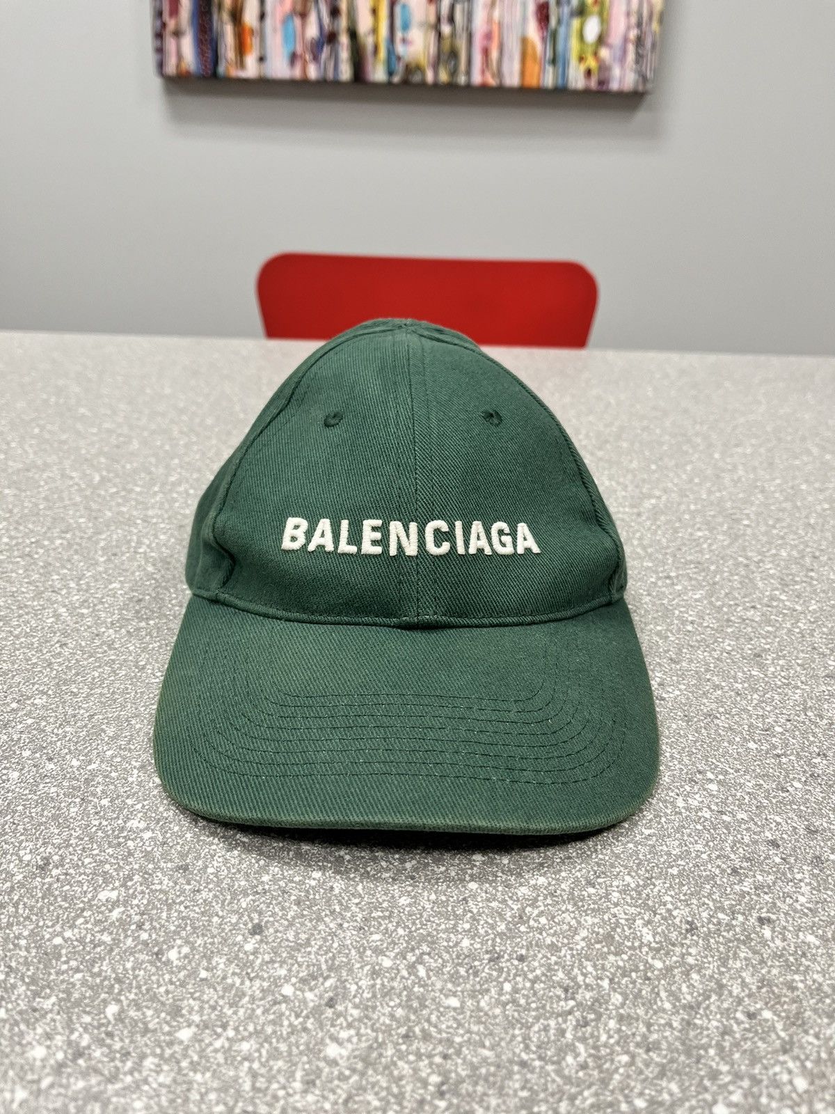 Balenciaga hat green online