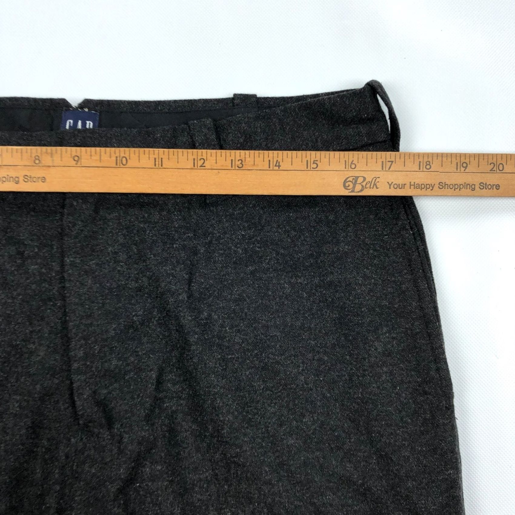 Gap VINTAGE GAP Pants Mens 34x32 Wool Blend Stretch Y2K Charcoal Size US 34 / EU 50 - 7 Thumbnail
