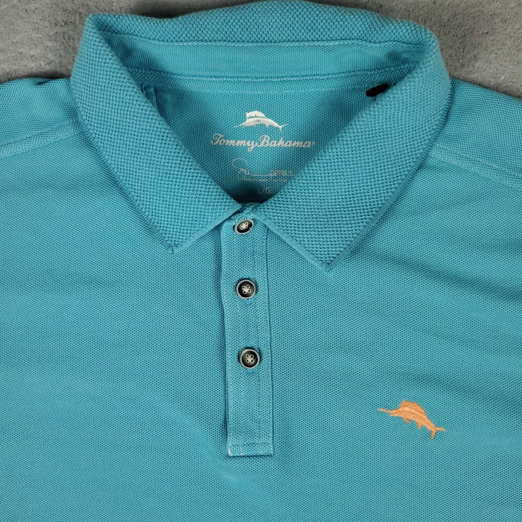 Tommy Bahama VINTAGE Tommy Bahama Polo Shirt Mens Large Blue Marlin Casual Short Sleeve Size US L / EU 52-54 / 3 - 2 Thumbnail