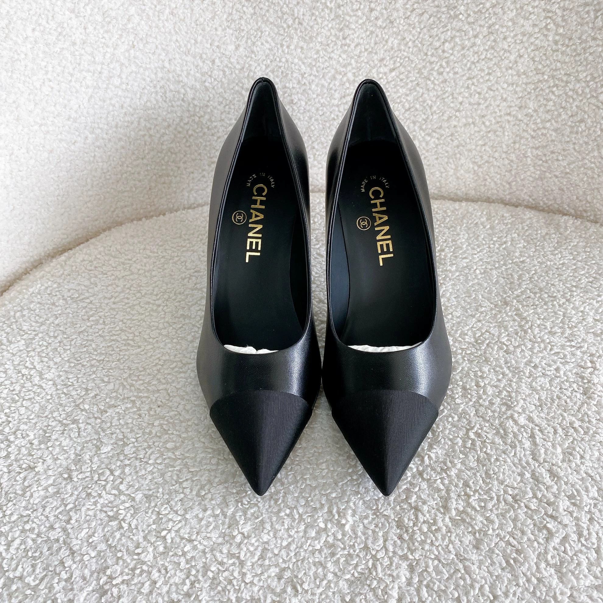 Chanel Chanel Women's Black High Heels 37 8971 Size US 6.5 / IT 36.5 - 2 Thumbnail