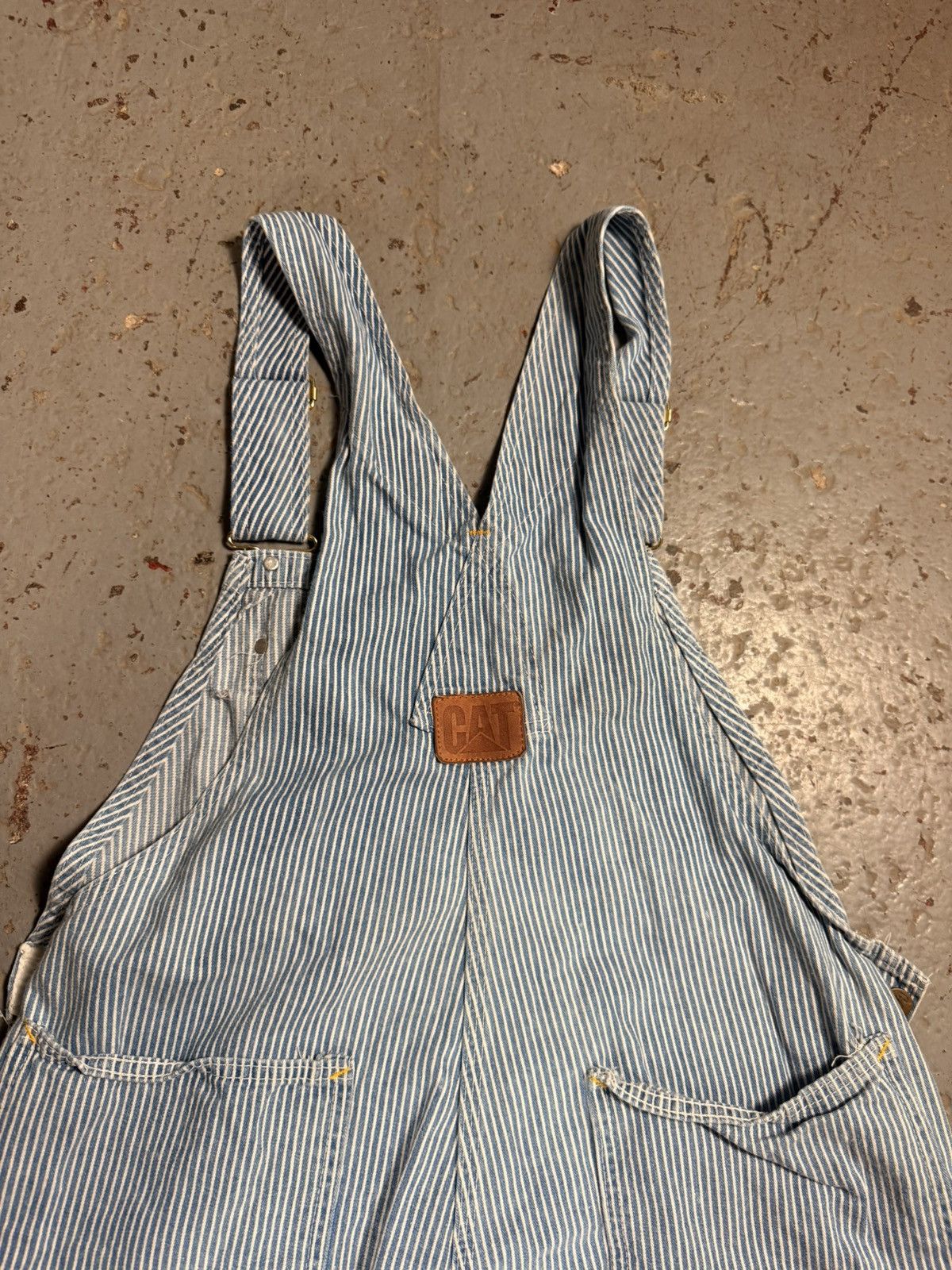 Caterpillar Cat Pinstripe Overalls Size US 38 / EU 54 - 12 Thumbnail