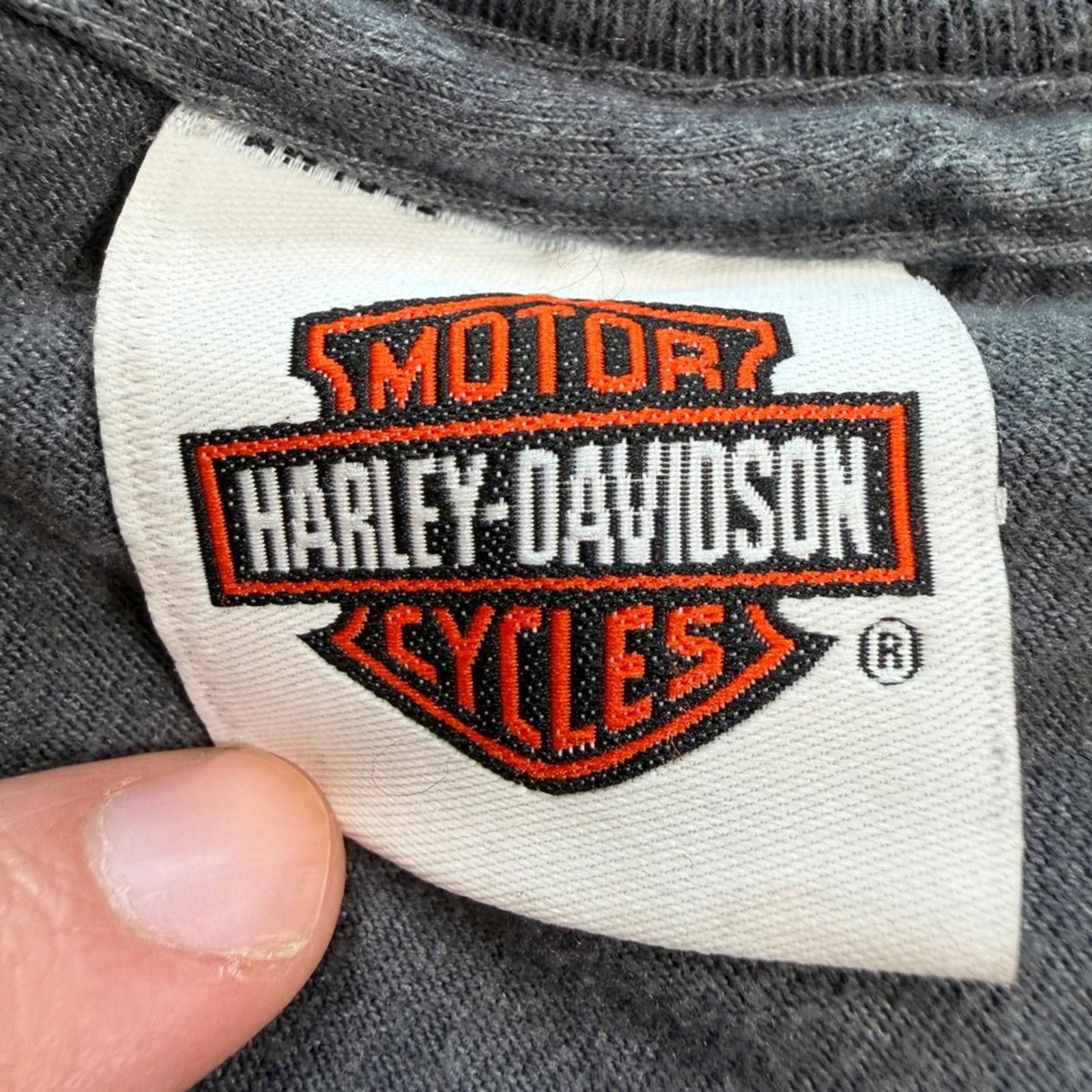 Harley Davidson Vintage Harley Davidson Lynchburg Tennessee Motorcycle Tee Size US XL / EU 56 / 4 - 4 Thumbnail