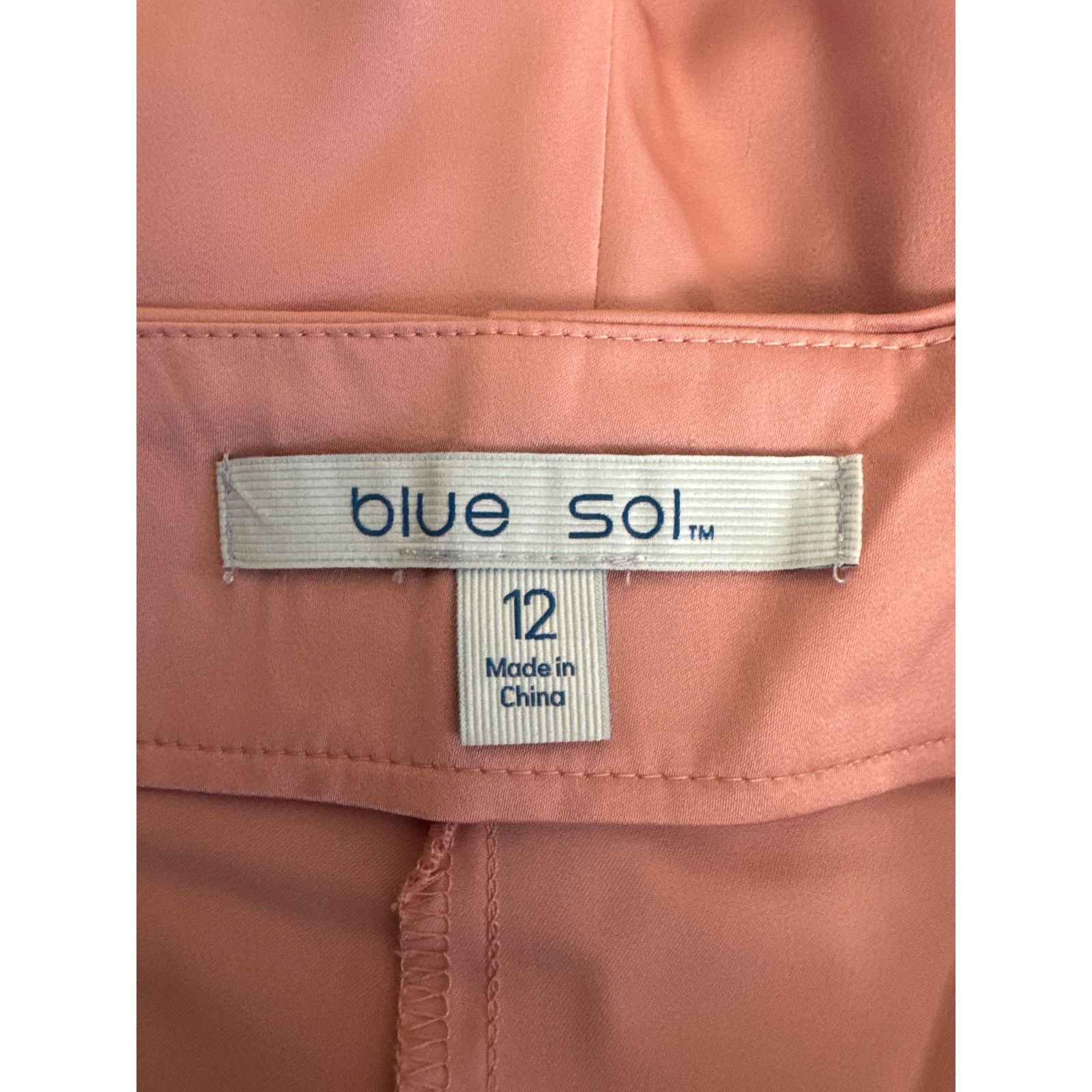 Other NWT Blue Sol Women's Satin Glitz Button Flare Pants Size 12 Size 34" / US 12 / IT 48 - 3 Thumbnail