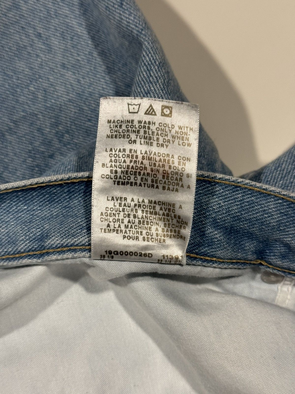 Wrangler 90s / 00s Vintage Wrangler Faded Stone Wash Denim Jeans 36 Size US 36 / EU 52 - 11 Thumbnail