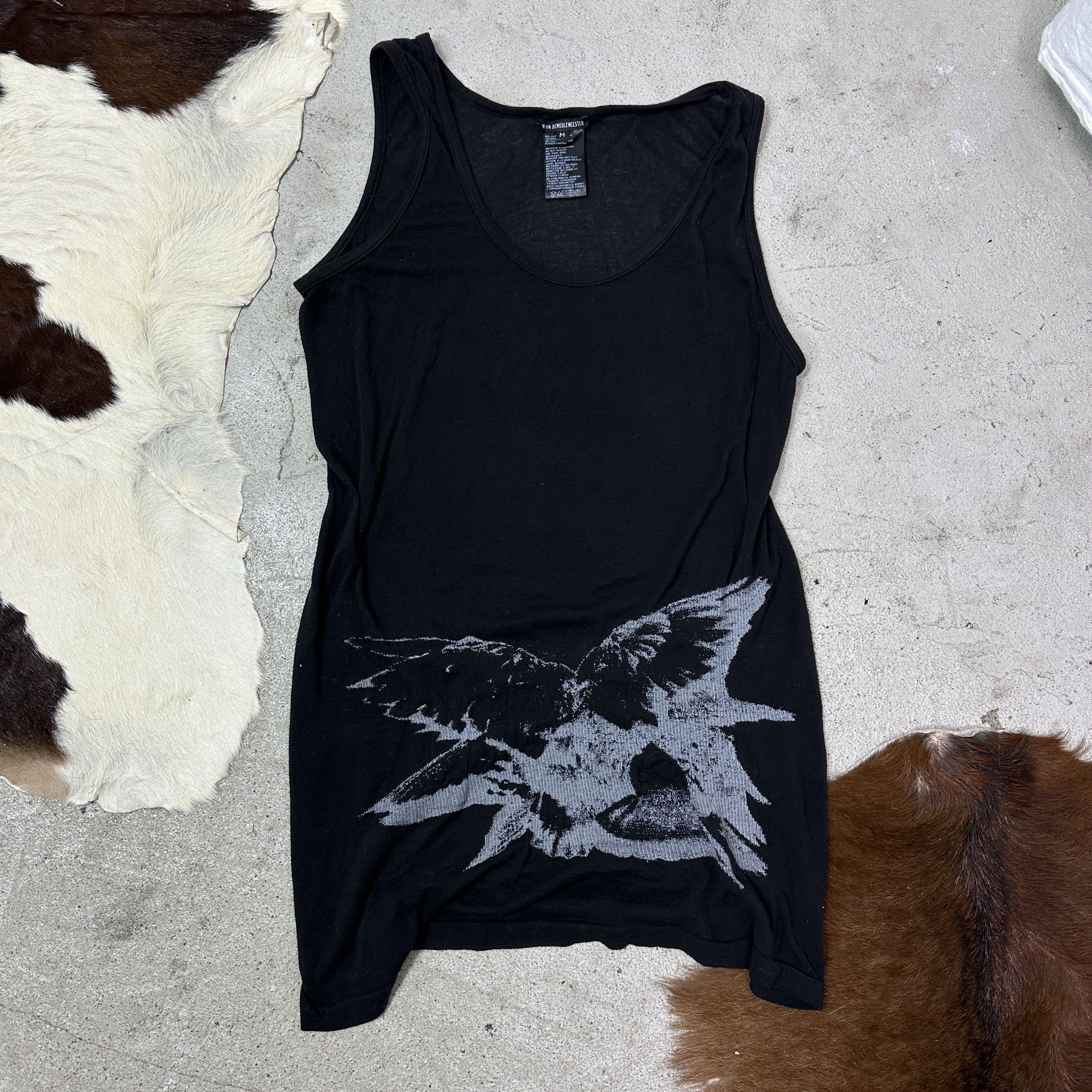 Vintage Vintage Ann Demeulemeester Embroidered Birds 2010s Top Y2K Size M / US 6-8 / IT 42-44 - 3 Thumbnail