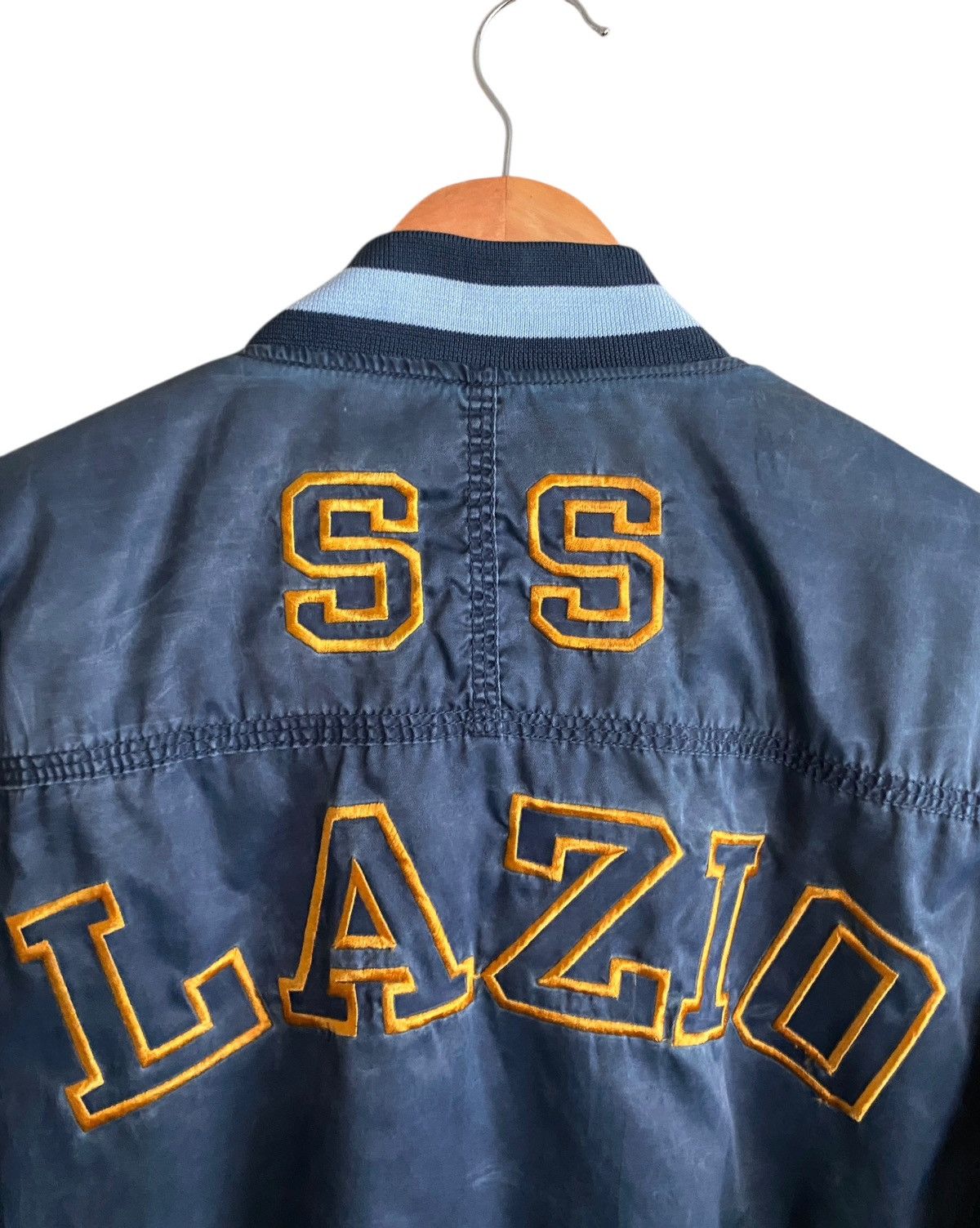 Vintage Vtg Italian Football Club SS Lazio MA-1 Bomber Jacket 1990s Size US M / EU 48-50 / 2 - 5 Thumbnail