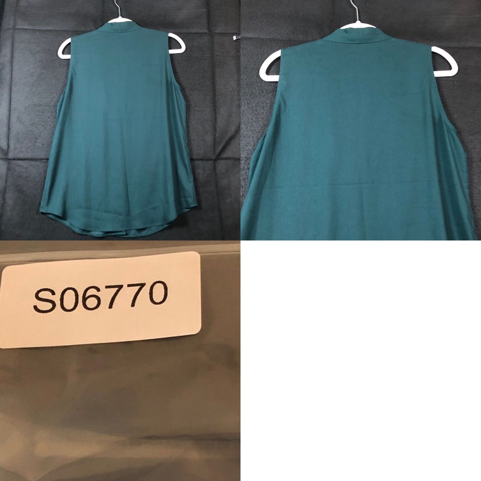 Express Express Blouse Green V-Neck Sleeveless Small Womens Shirt Size S / US 4 / IT 40 - 8 Thumbnail