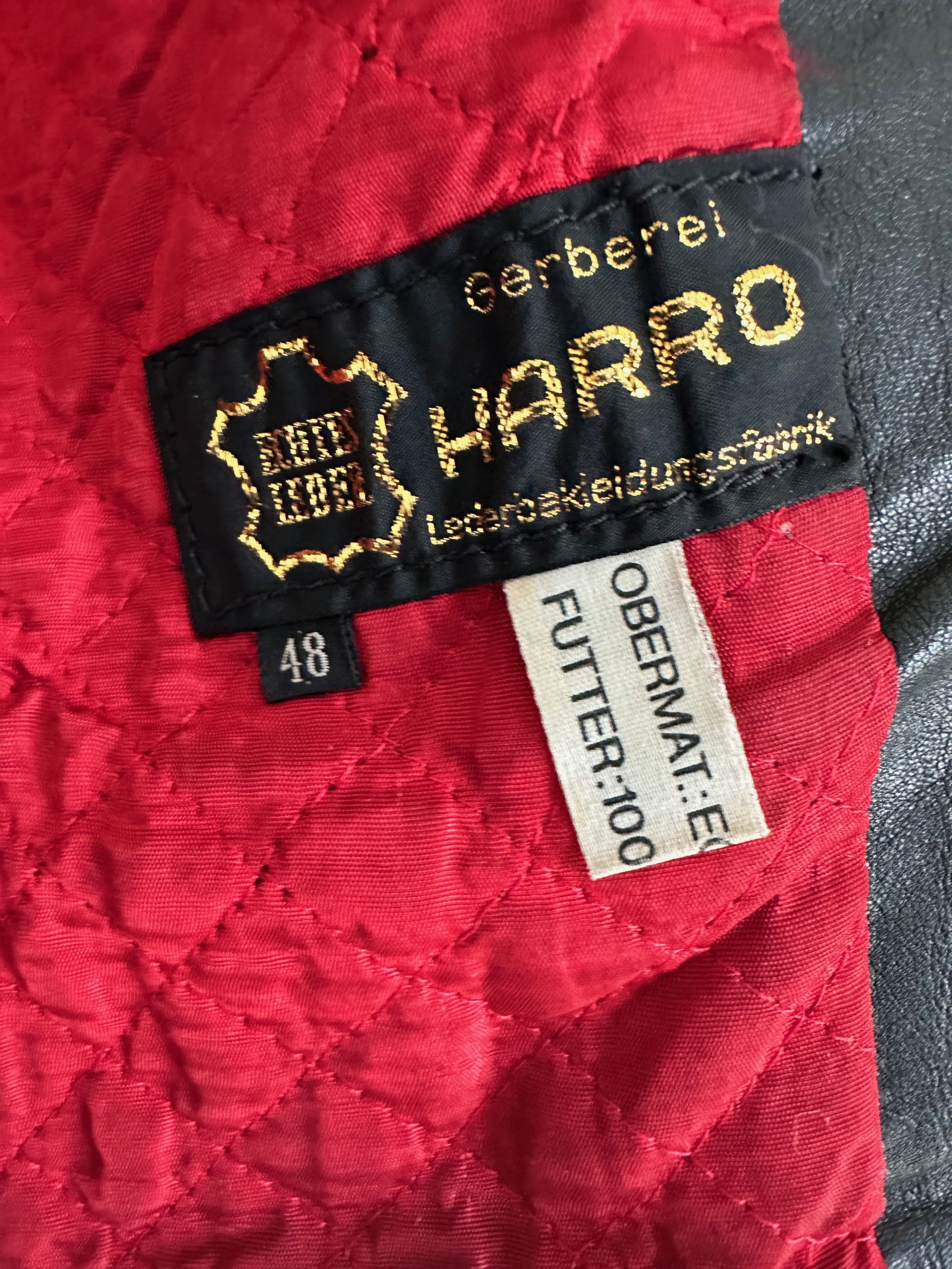 Vintage 80's HARRO vintage biker motorcycle style leather jacket Size US S / EU 44-46 / 1 - 9 Thumbnail