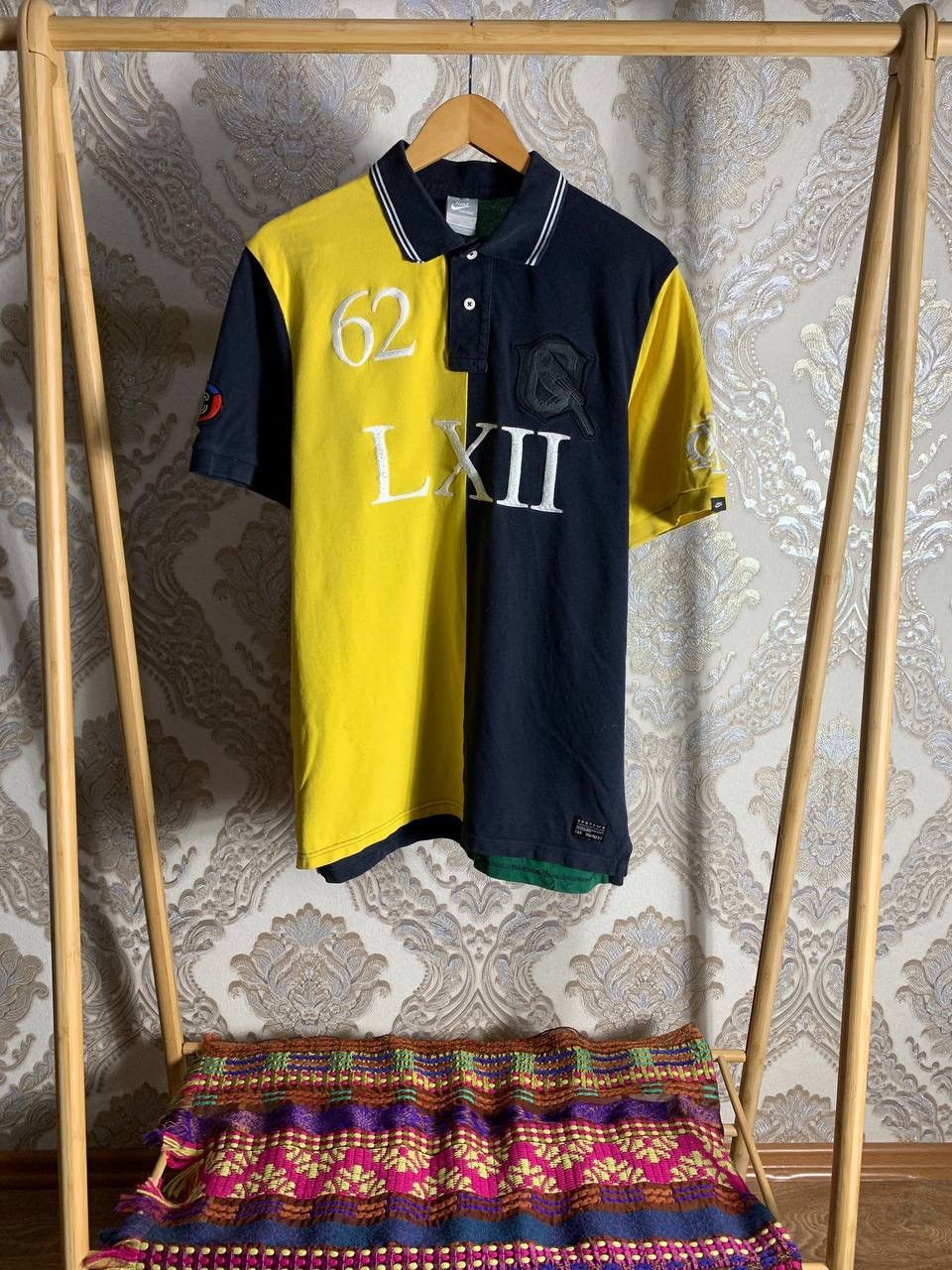 Nike × Vintage VERY RARE NIKE RUGBY POLOS BIG LOGO DRILL SWOOSH 90s HYPE Size US L / EU 52-54 / 3 - 1 Thumbnail