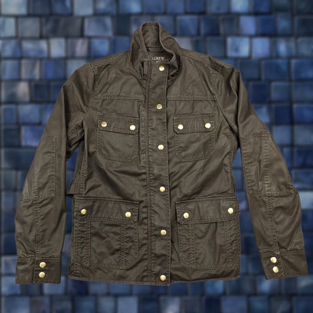 J.Crew J.Crew Jacket Mens Small Brown Canvas Relaxed Bedford Field Full Zip Pockets Size Size US S / EU 44-46 / 1 - 1 Thumbnail