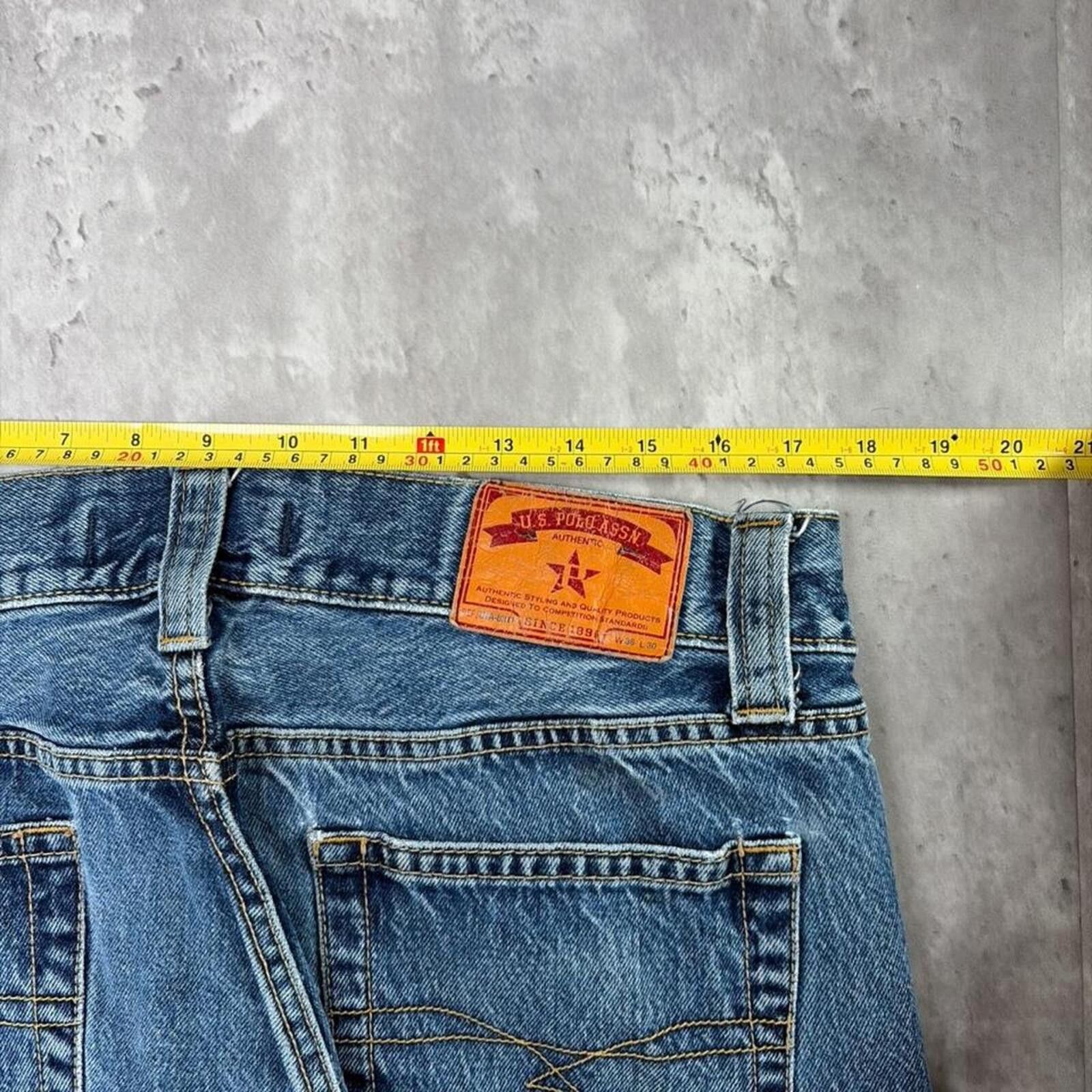 U.S. Polo Assn. Y2K Blue U.S. Polo Assn Grunge Baggy Skater Denim Jeans Size US 36 / EU 52 - 6 Thumbnail