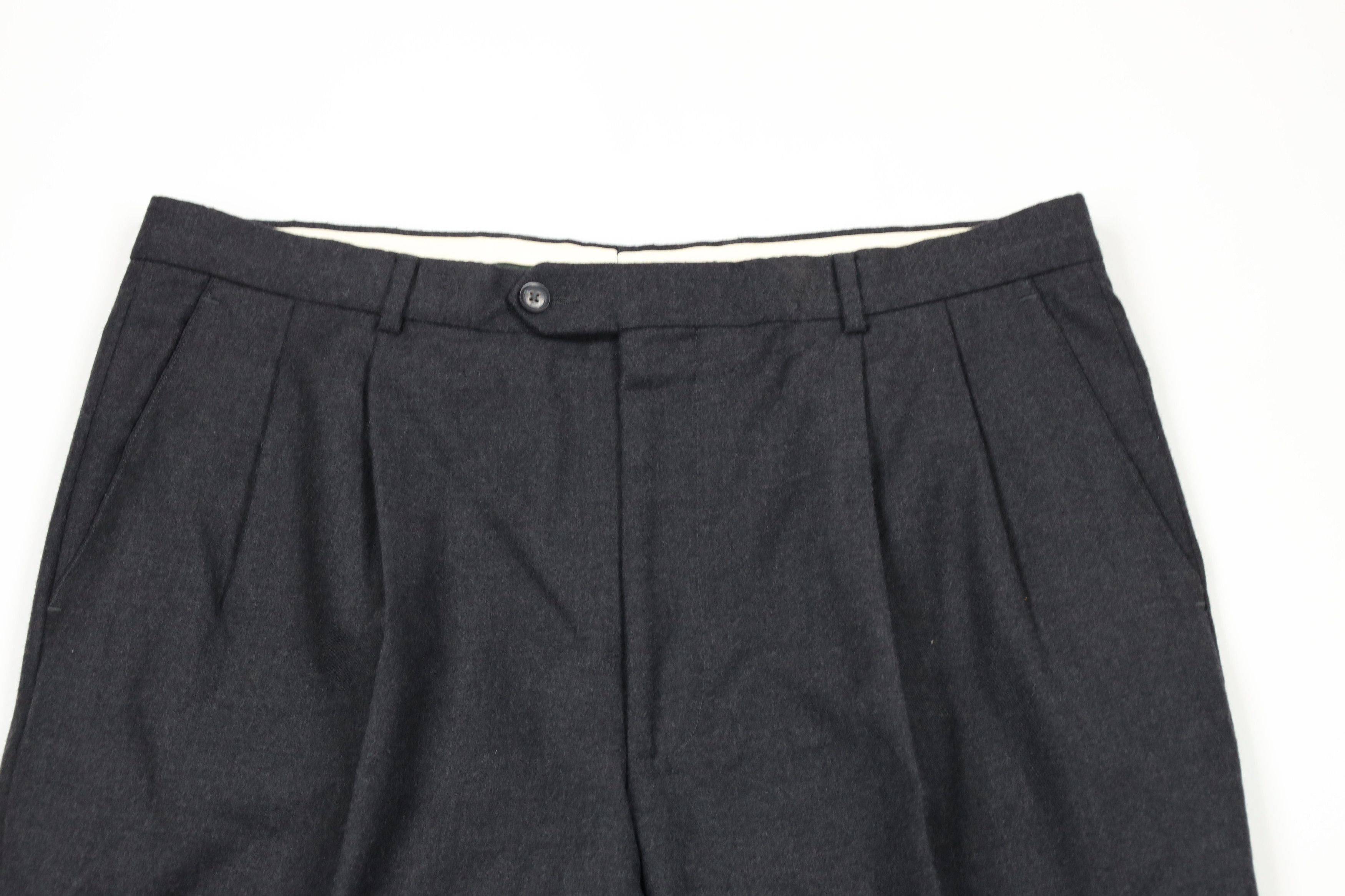 Vintage Vintage 90s Streetwear Pleated Cuffed Wide Leg Pants Size US 36 / EU 52 - 2 Thumbnail