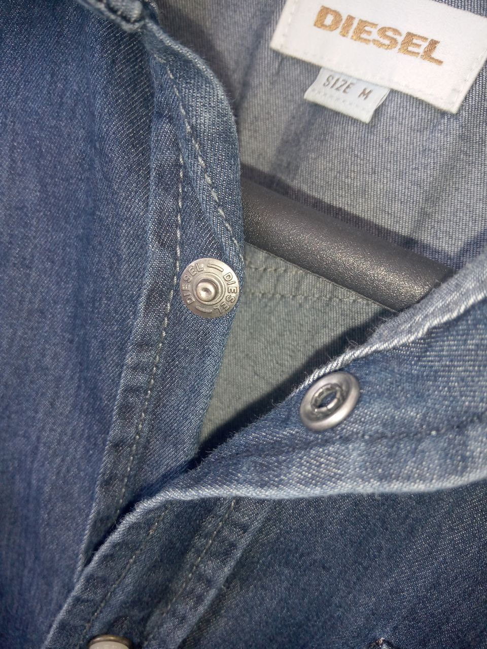 Diesel Diesel Dark Blue Denim Shirt Size US M / EU 48-50 / 2 - 3 Thumbnail