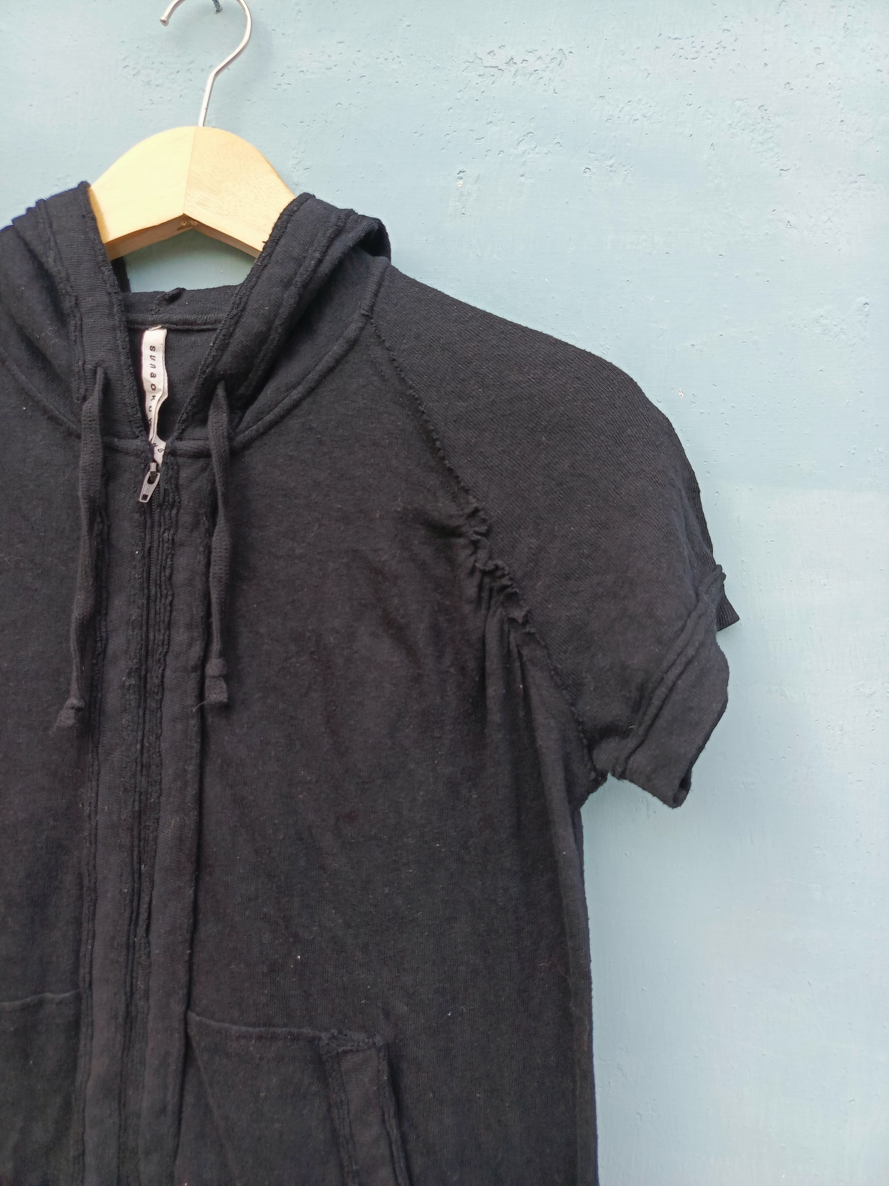 Sunao Kuwahara Sunao Kuwahara Black Hooded Top – Avant Garde Stylebrand Size M / US 6-8 / IT 42-44 - 4 Thumbnail