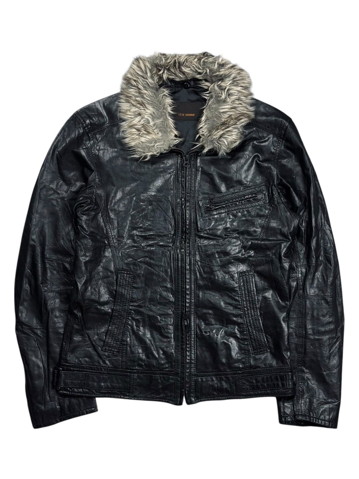 Tete Homme 2000s Tete Homme - Trim Fur Collar Vkei Style Jacket Size US M / EU 48-50 / 2 - 5 Thumbnail