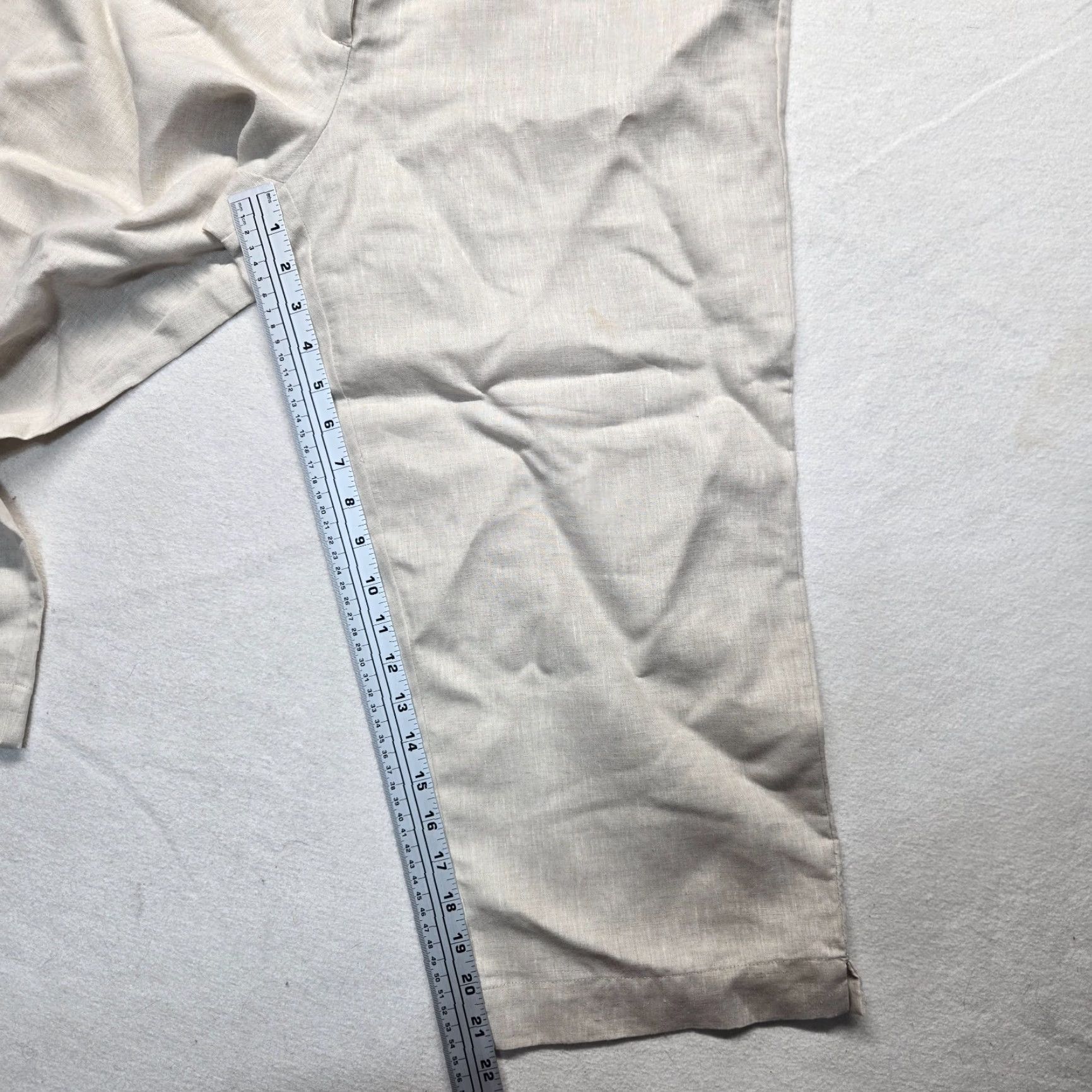 Liz Claiborne Liz Claiborne Audra Beige Khaki Cropped Trousers Capri Pants Adult Women's 14 Size 36" / US 14 / IT 50 - 5 Thumbnail