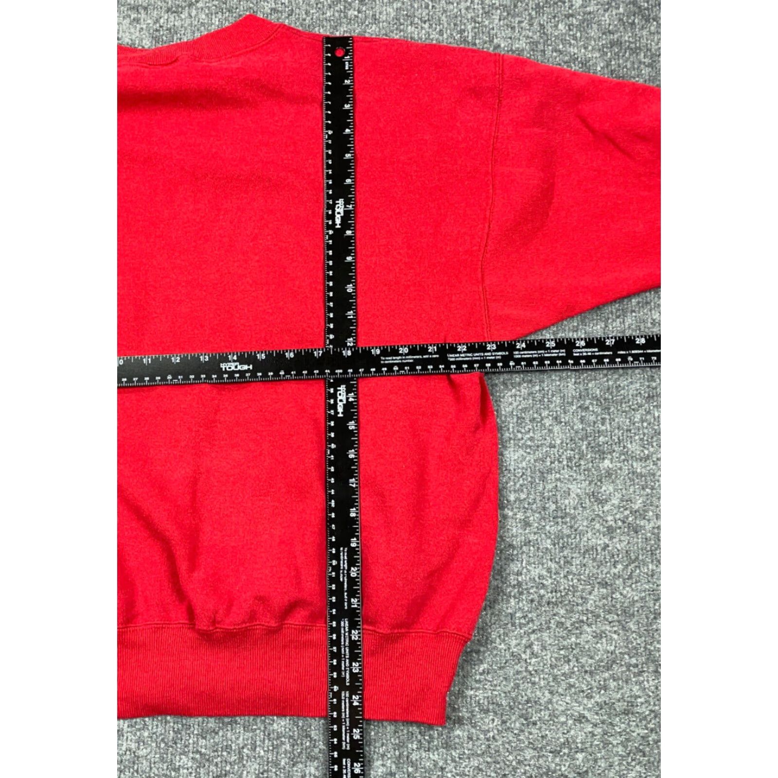 Vintage VINTAGE 90s Grandma Definition Print Pullover Sweatshirt Men XL Red Ultra Sweats Lightweight Cotton Blend Cotton Printed Graphic Front Size US XL / EU 56 / 4 - 7 Thumbnail