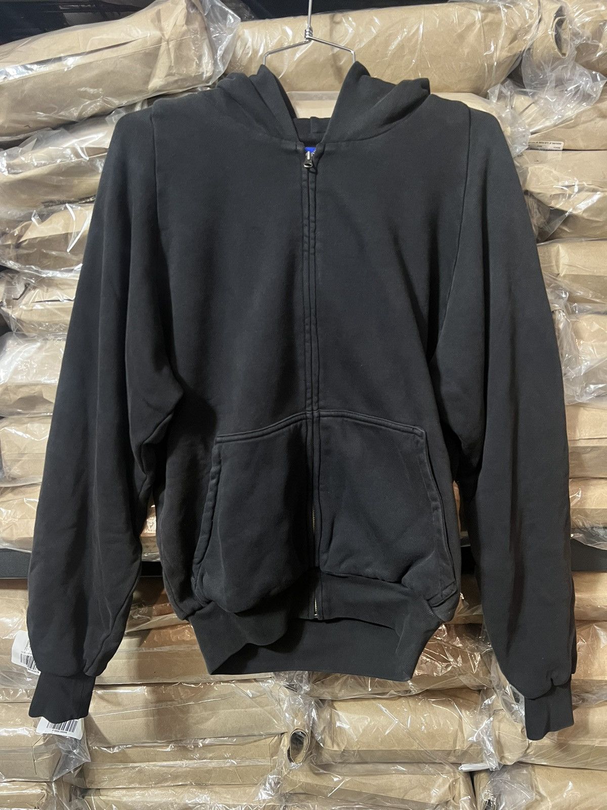 Gap × Kanye West Yeezy Gap Zip Up Hoodie Black | Grailed