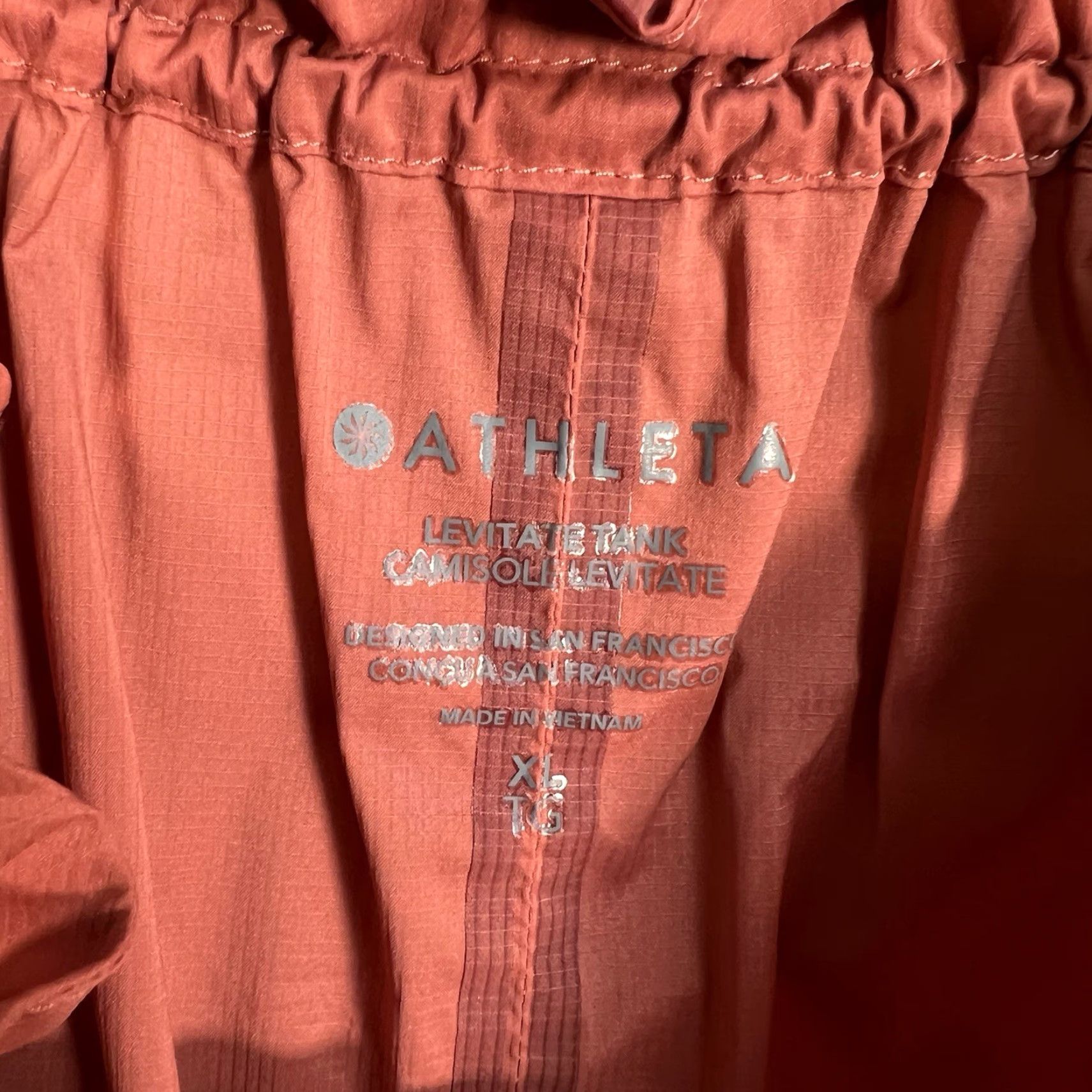 Athleta Athleta Tank XL Orange Levitate Camisole Lightweight Athletic Womens Size ONE SIZE - 3 Thumbnail