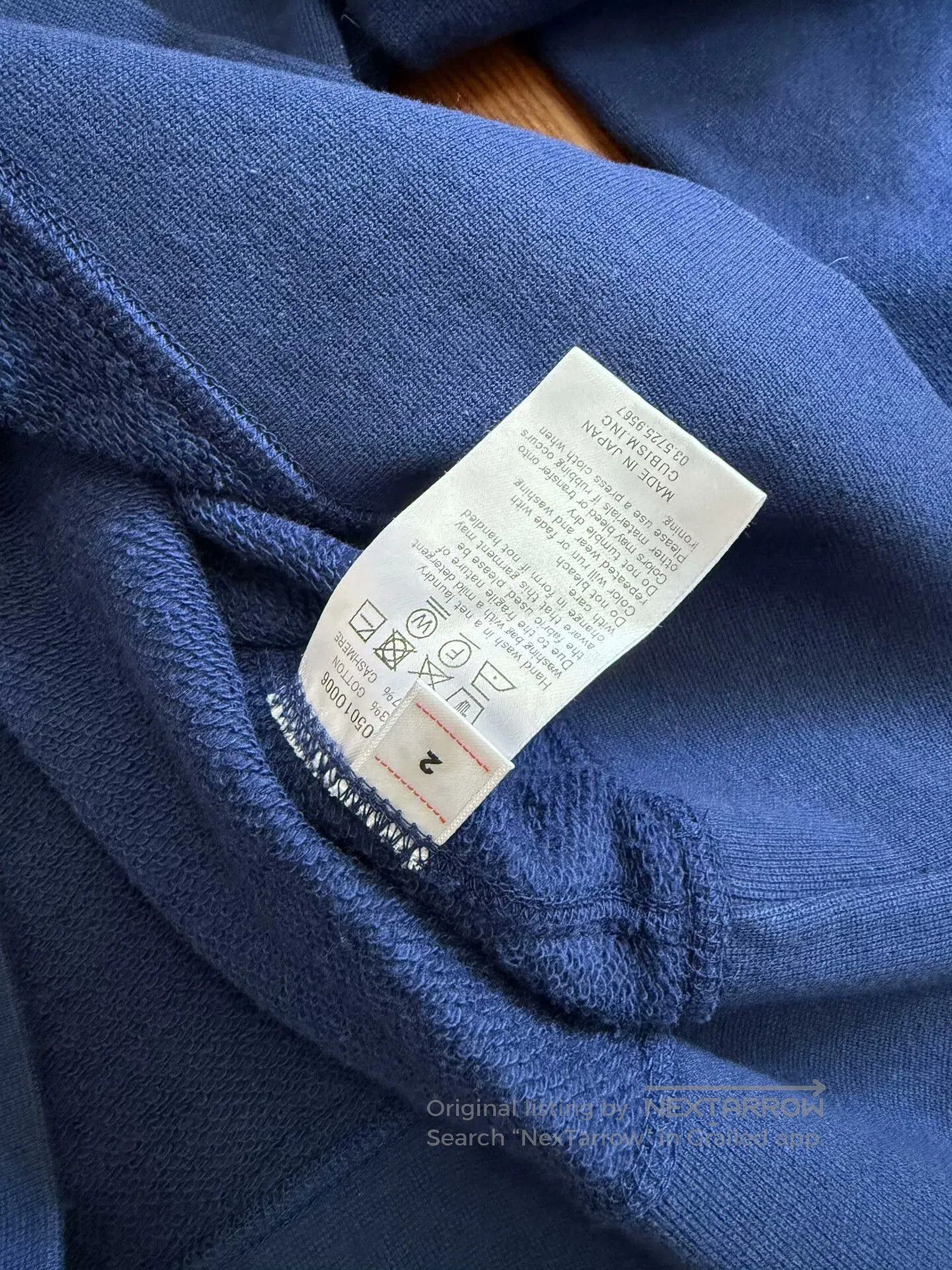 Visvim visvim court long sleeve sweatshirt indigo. Size US M / EU 48-50 / 2 - 5 Thumbnail
