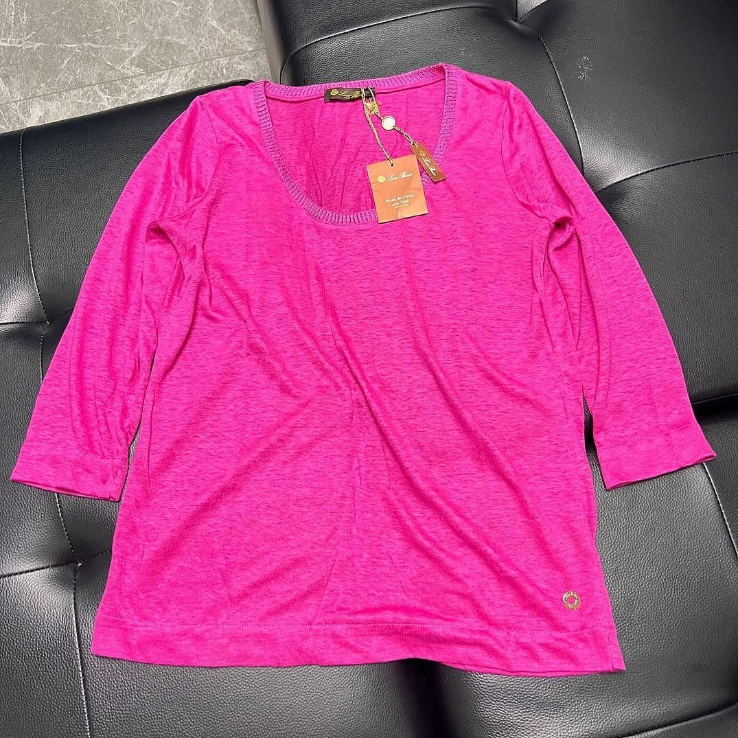 Loro Piana Loro Piana Magenta Linen Long Sleeve Sweater Size 40 Size S / US 4 / IT 40 - 1 Thumbnail